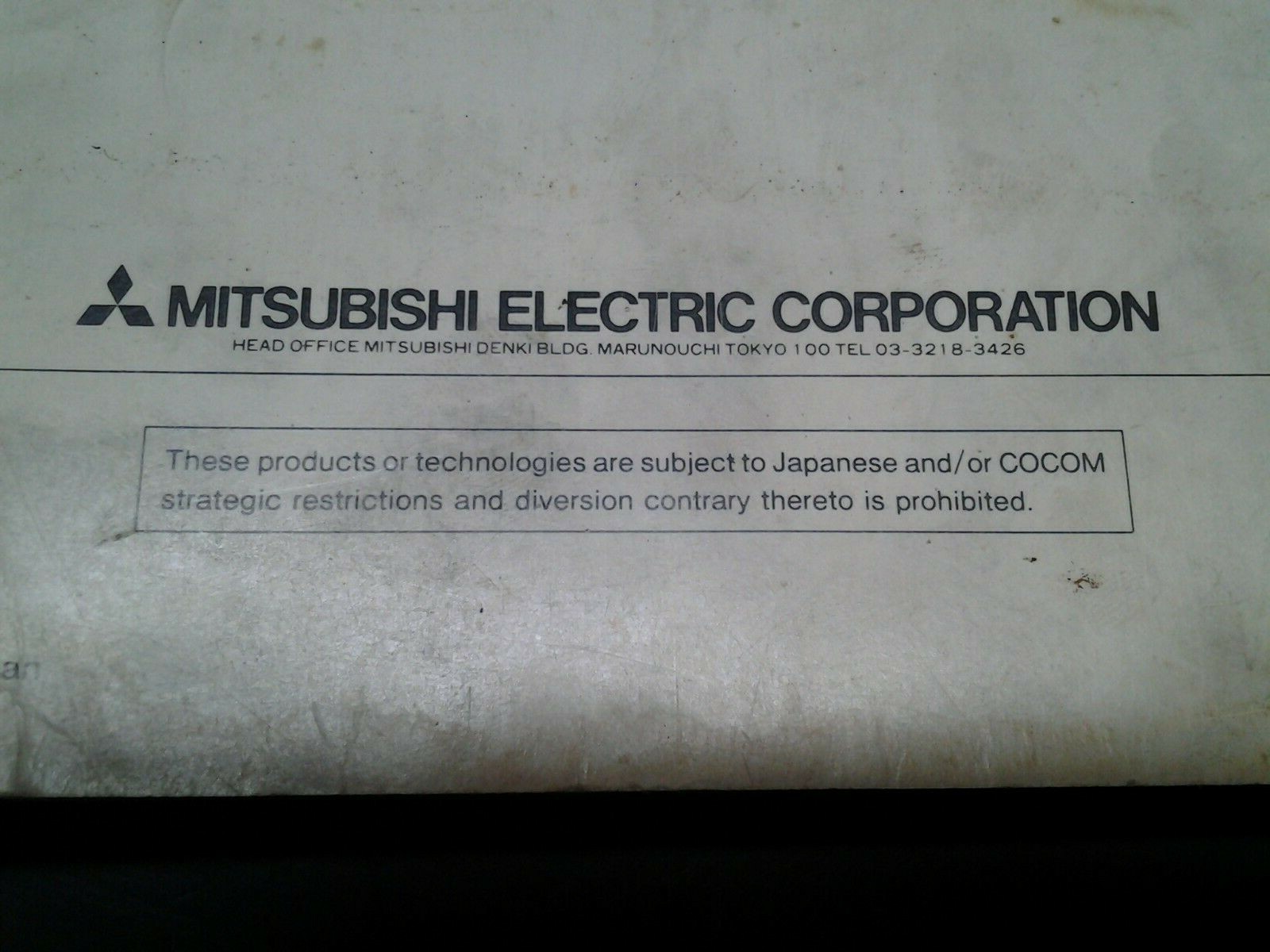 MITSUBISHI PROGRAMMING MANUAL FOR Meldas 64/65 (L/G) (MS-248)