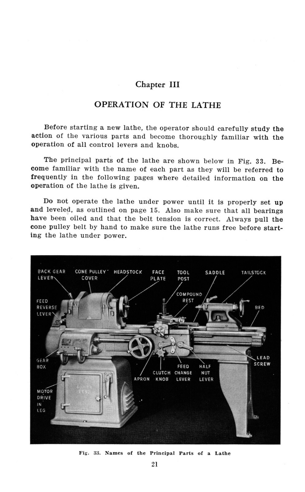 Southbend 10″, 13″, 14-1/2″ 16″ & 16-24″ Lathe Operation & Parts Manual #1888