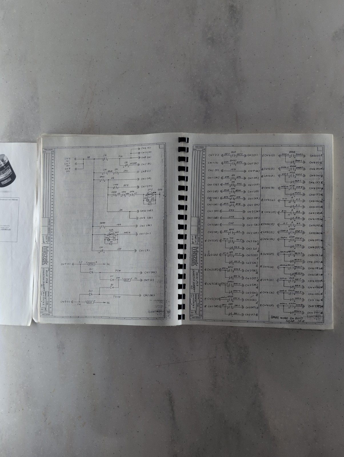 Mazak QT-15 Electrical Circuit Diagrams Manual CNC 341K2WE BC$