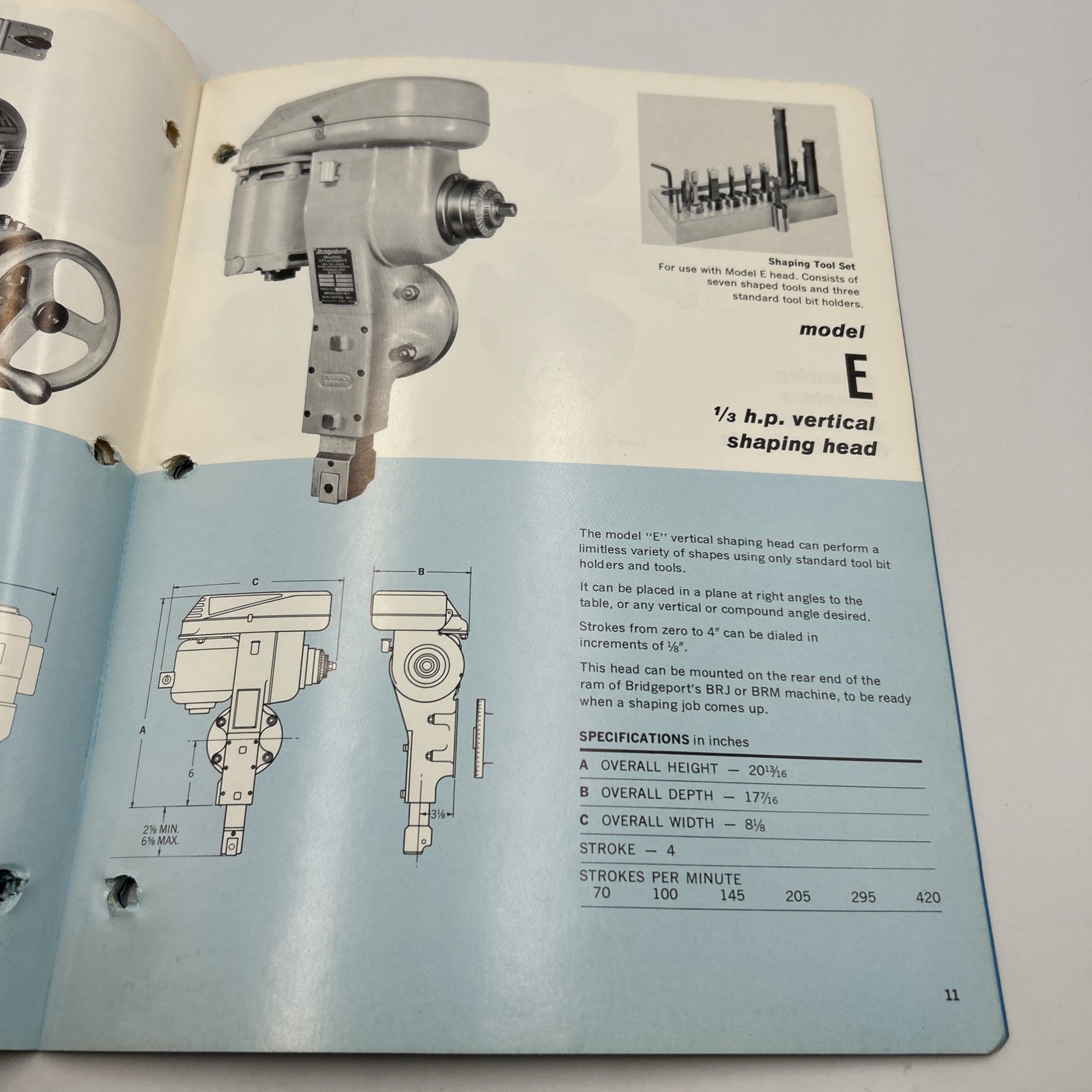 Bridgeport Series 1 Turret Millers Attachments Accessories Catalog C107