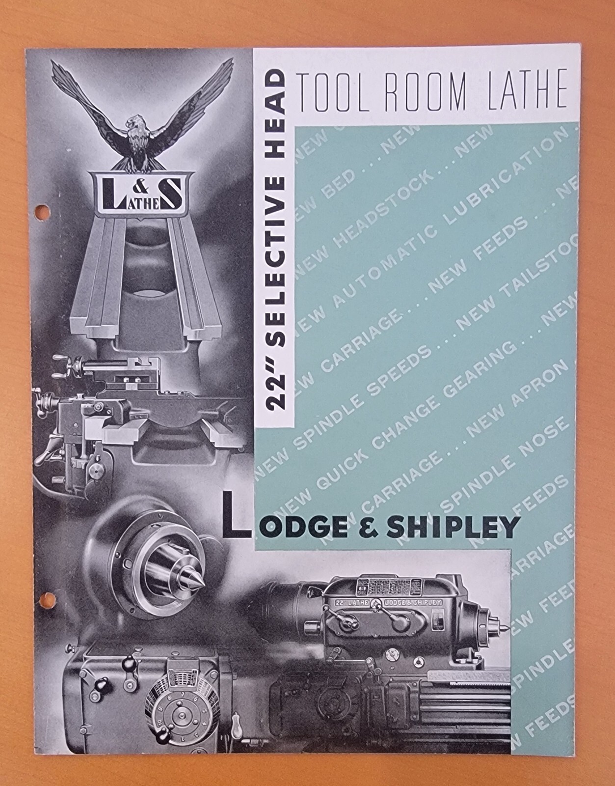 Lodge & Shipley 22″ Selective Head Tool Room Lathe Sales Catalog