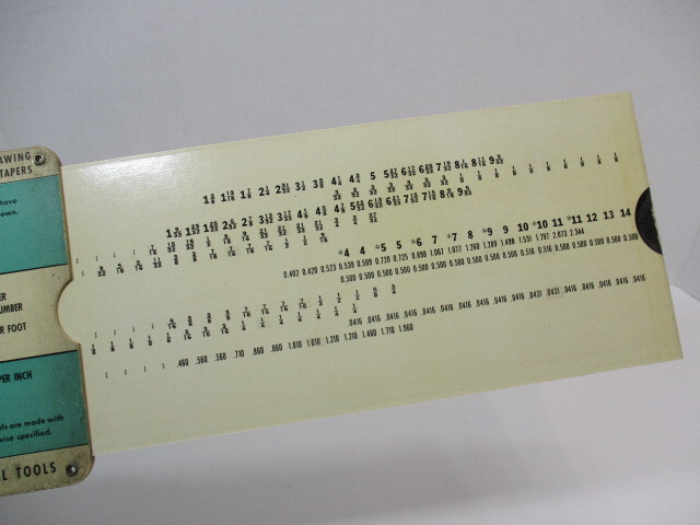 SCULLY – JONES B&S, Brown & Sharpe Taper Selector Slide Calculator # 3, VGC