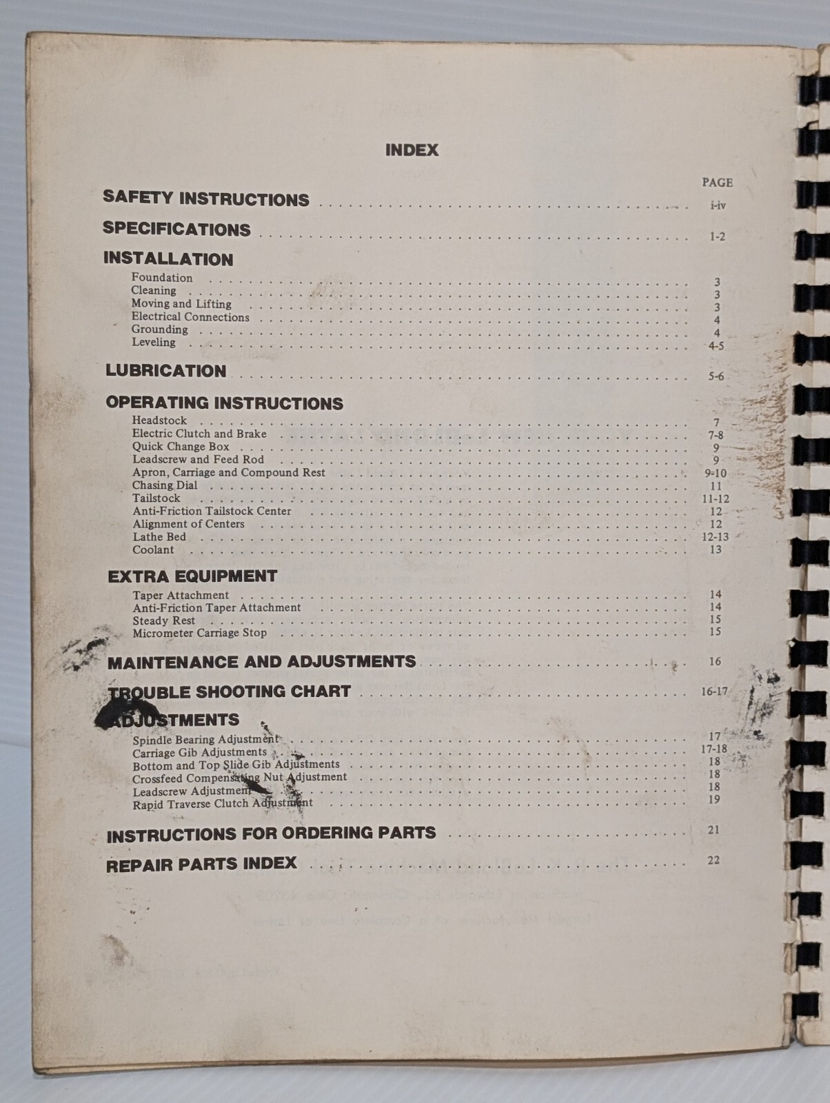 LeBlond Machine Tool NF 3220 Heavy Duty Lathe Instruction & Parts Manual No.3937