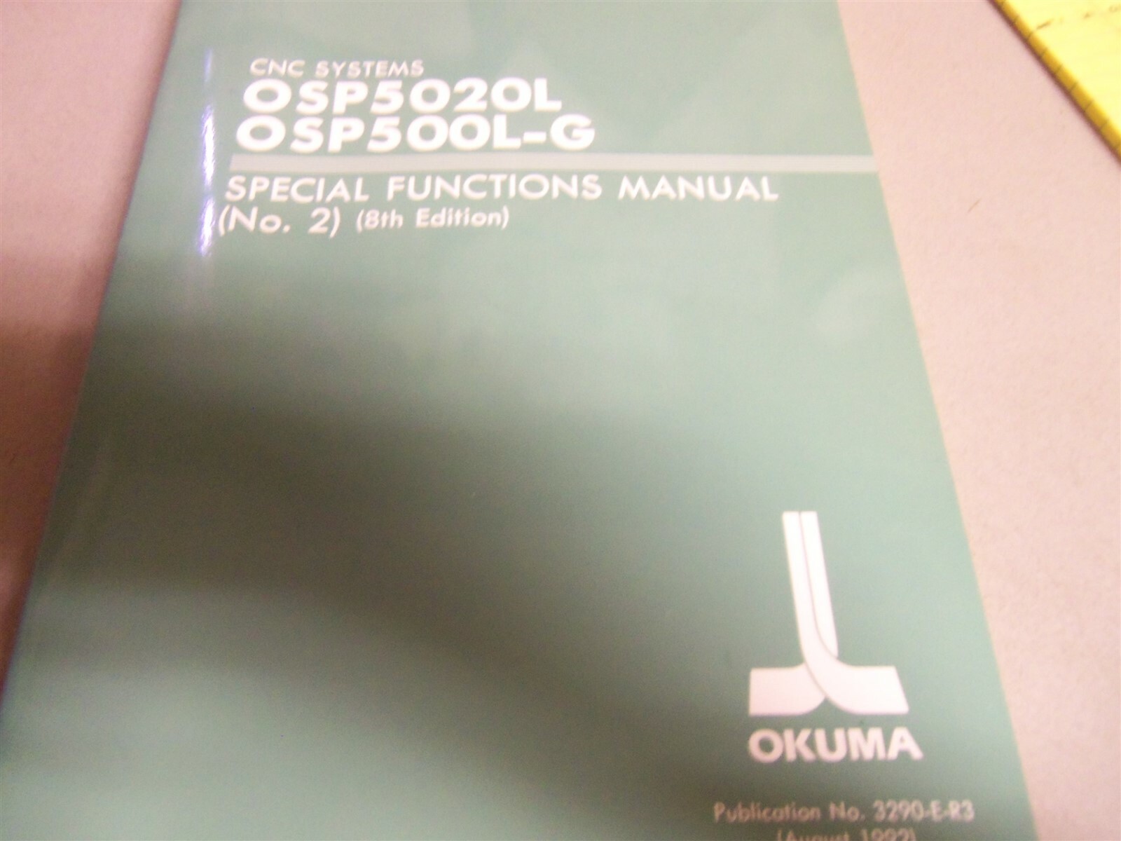 Okuma OSP5020L/OSP500L-G Special Functions Manual 8th Edition #170