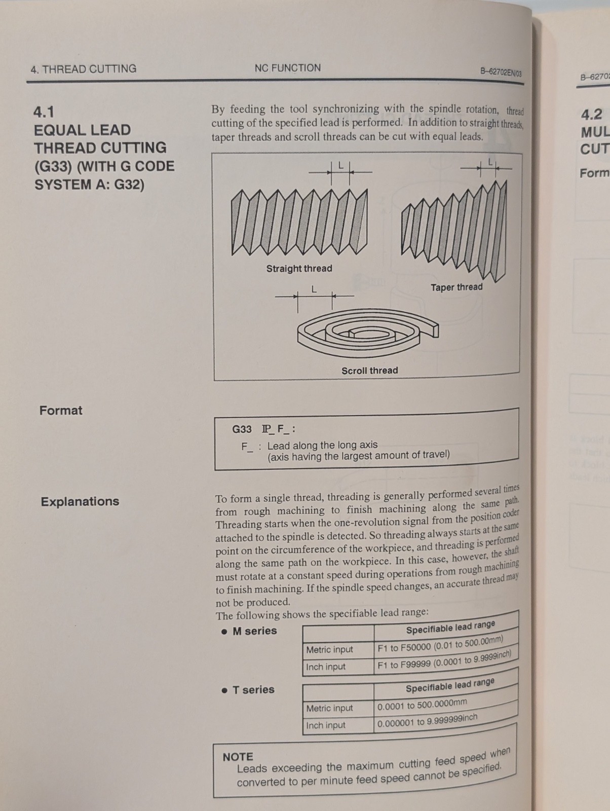 FANUC Series 21 & 210 Descriptions, Specifications & Functions Booklet, as shown