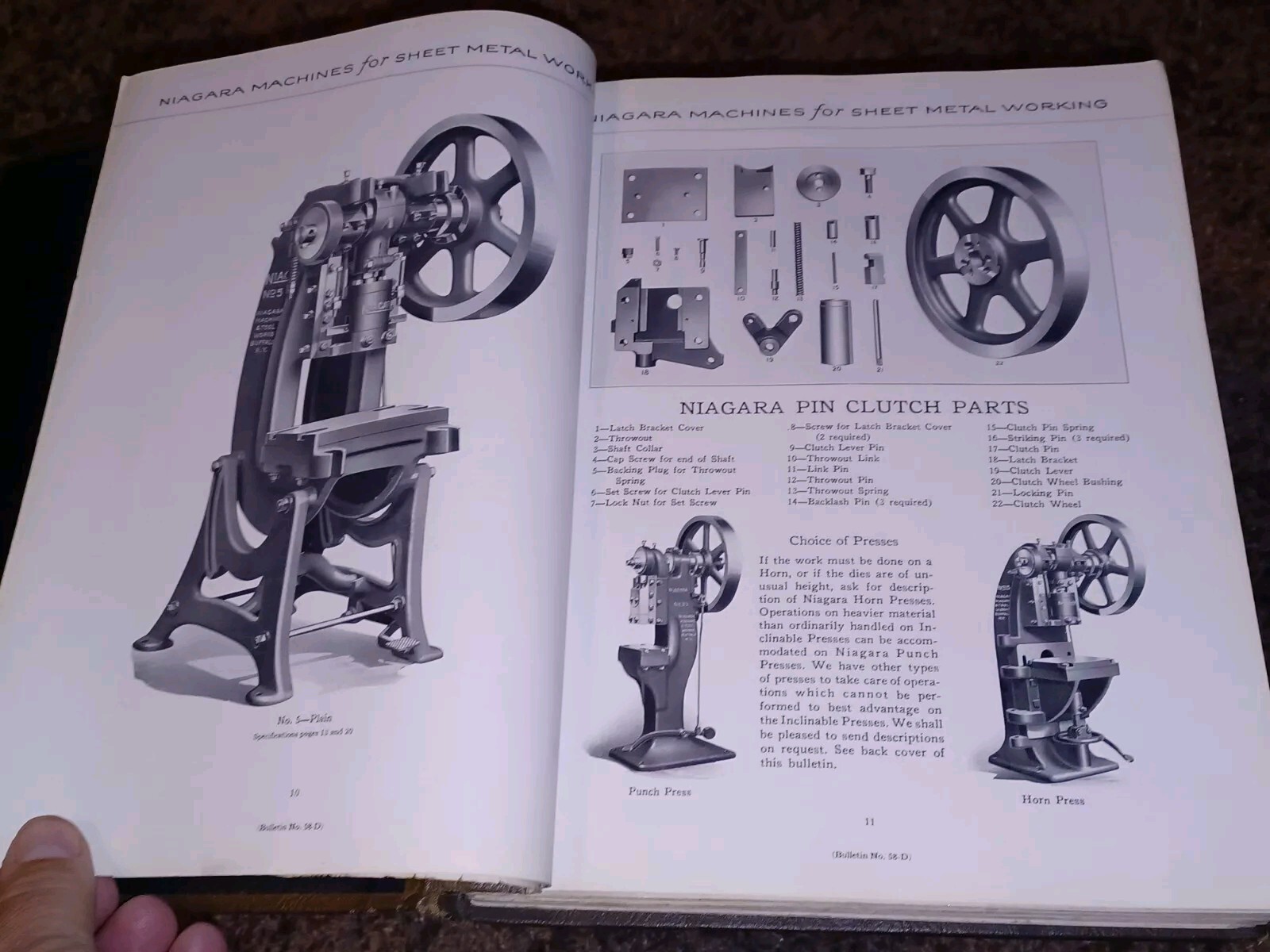 Niagara Machine & Tool Works Sales Catalog book PRESSES PUNCHES SHEARS Machinist