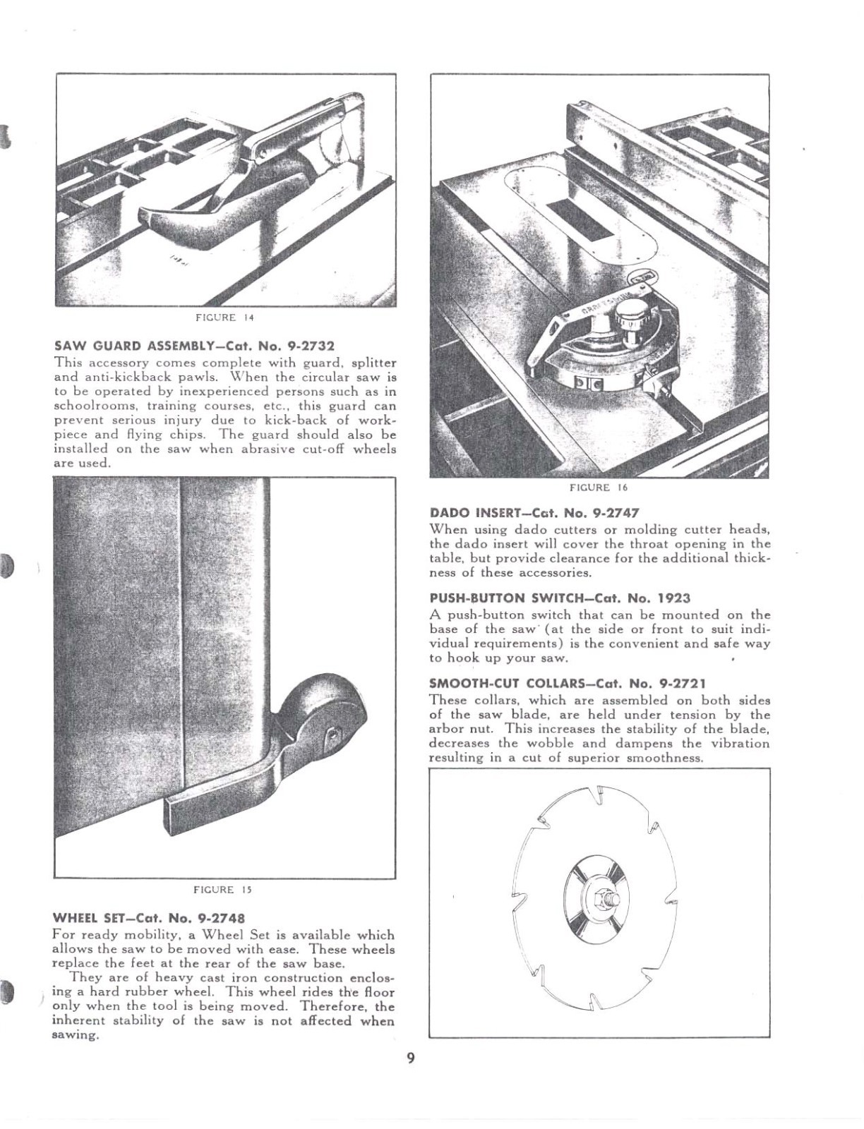 10in Tilt-Arbor Table Saw Operator Inst. & Parts Manual Fits Craftsman 103.27270