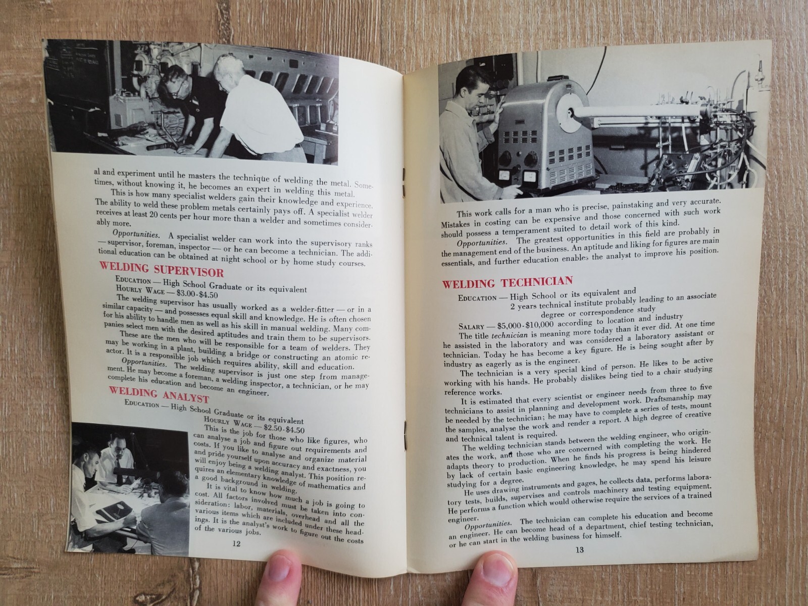 OPPORTUNITIES IN THE WELDING INDUSTRY American Welding Society 1965 Brochure