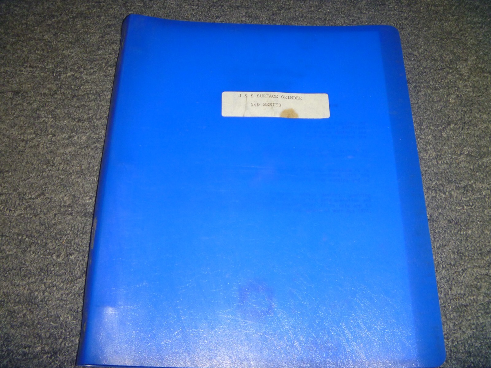 Jones & Shipman 540 540H Surface Grinder Install Operator Maintenance Manual xz