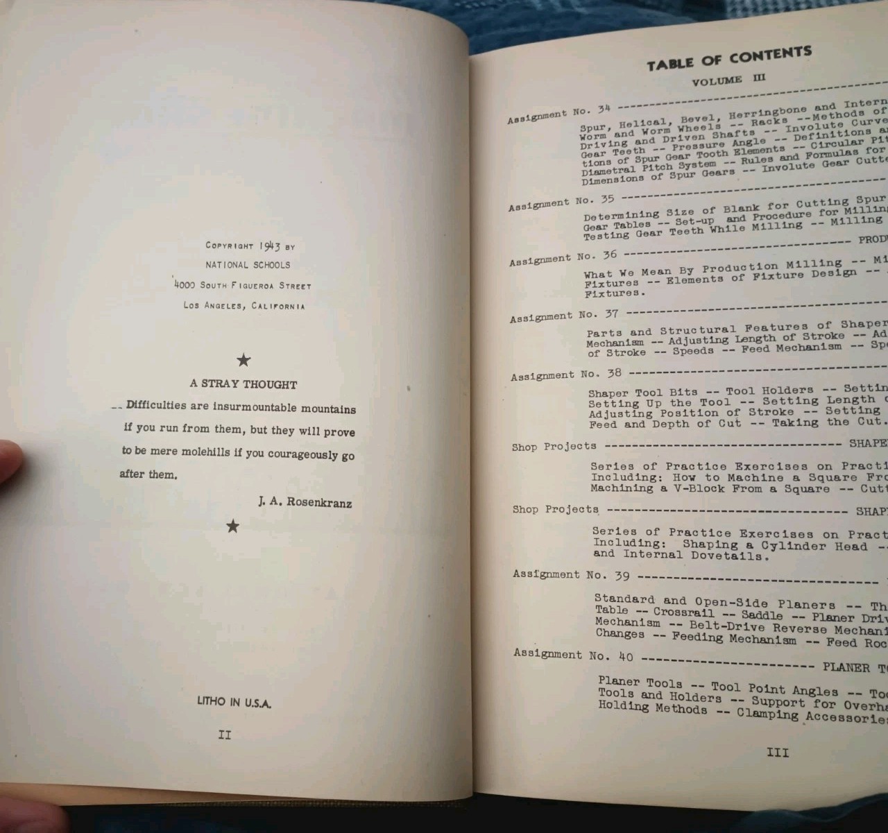 Modern Machine Shop Training National Schools Volumes 1-3 Set 1943 Hardcover