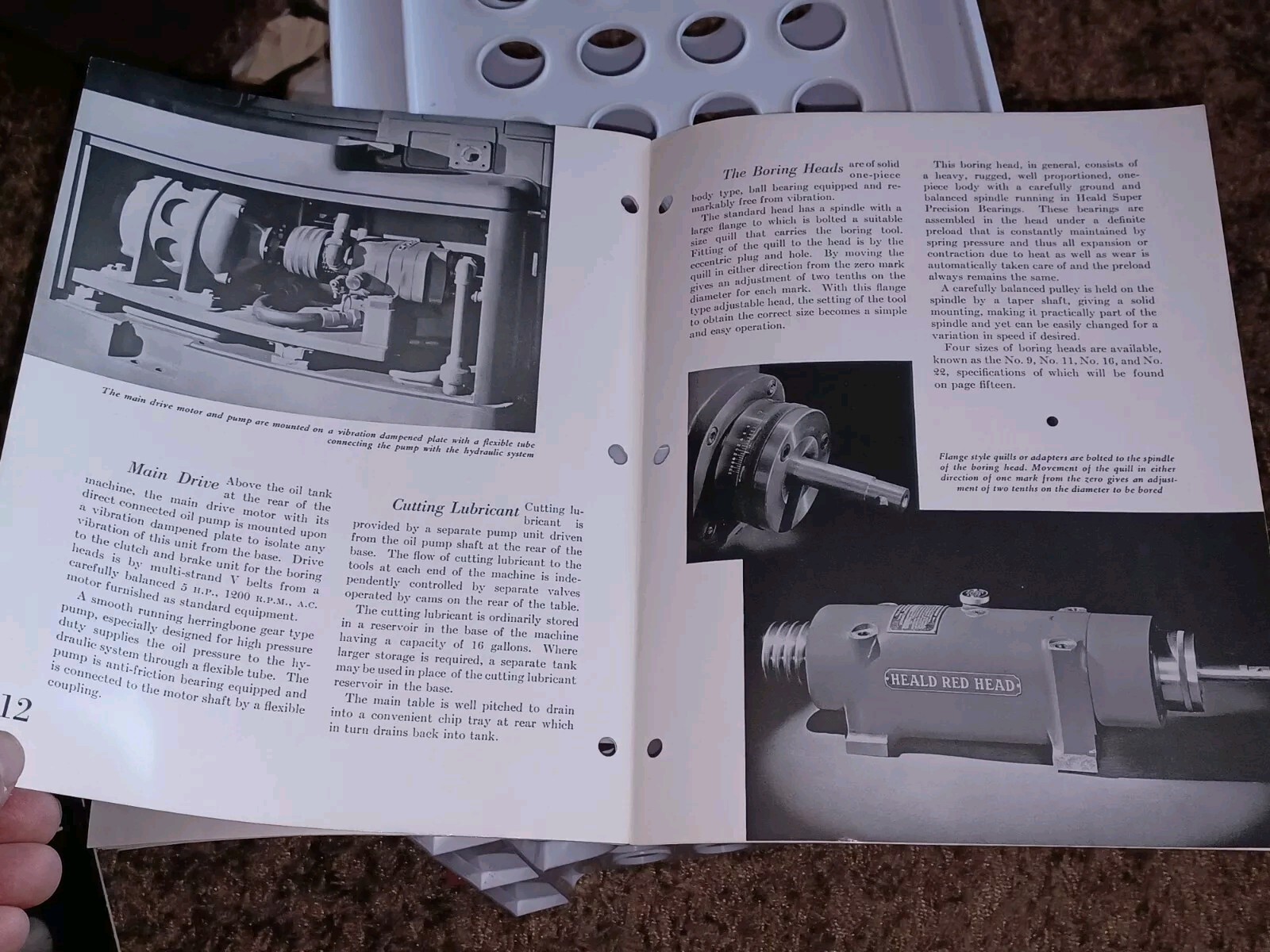 HEALD COMPANY Sales Catalog Bulletin BORE MATIC PRECISION BORING MACHINE NO 46B
