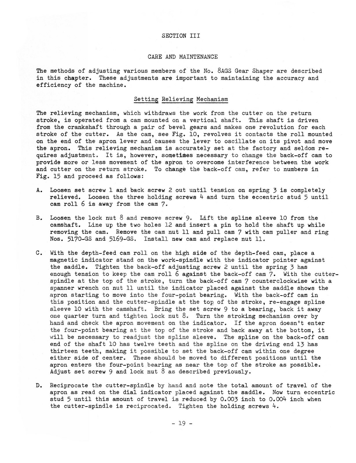 Fellows #8AGS Gear Shaper Instruction Manual #1732