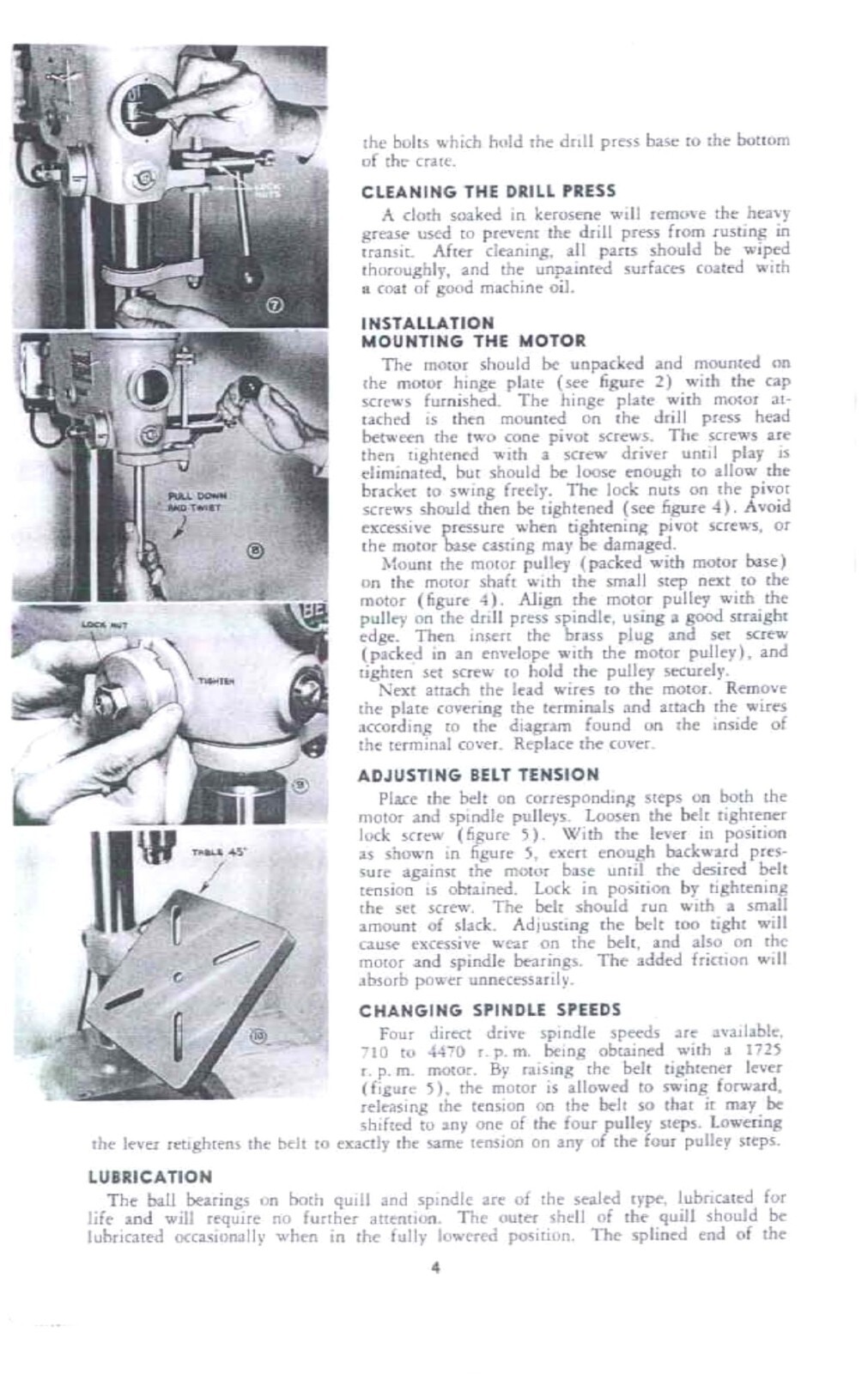 No. 5110 Lathe Manual Fits – How to Run A Drill Press – 1951 South Bend
