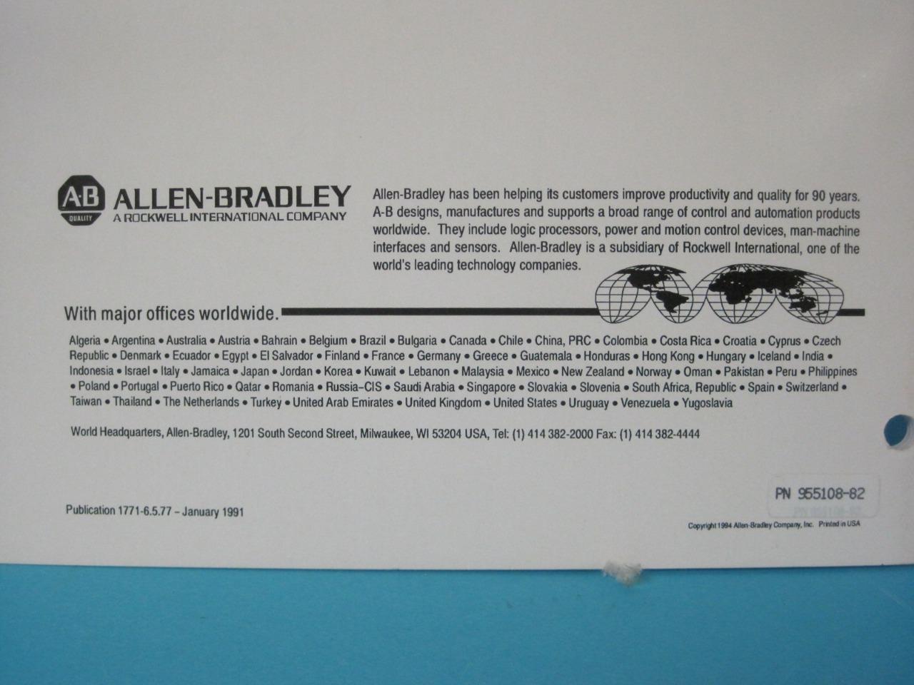 AB ALLEN BRADLEY THERMOCOUPLE MILLIVOLT INPUT MODULE CAT 1771-IXE/B 955108-82