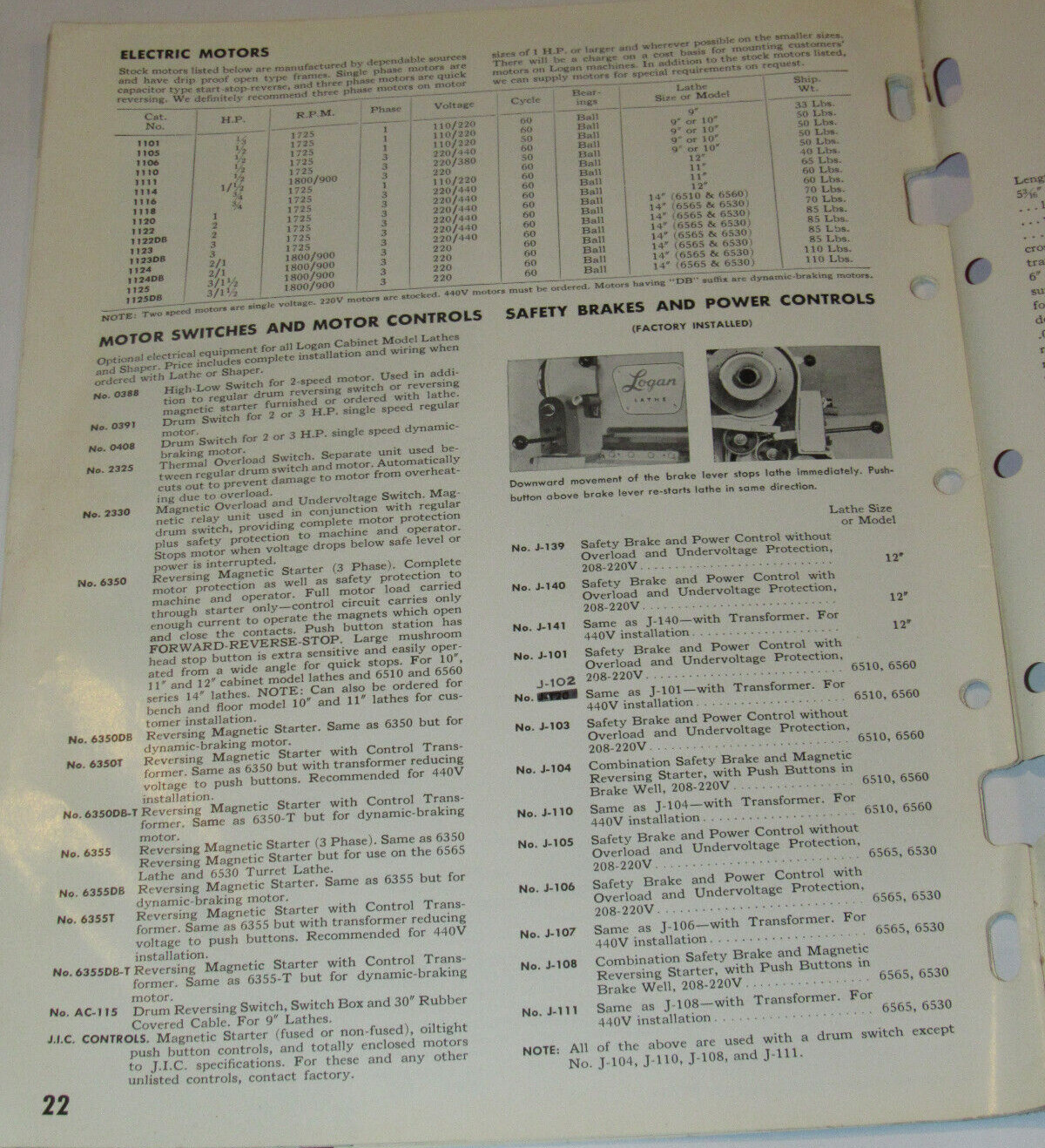 VTG 1964 LOGAN LATHES CATALOG! ENGINE/TURRET/SCREW CUTTING/SHAPER/ & ACCESSORIES