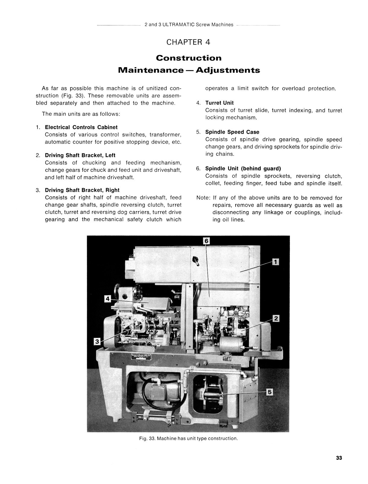 Brown & Sharpe #2 & #3 Ultramatic Screw Machine Op & Maint Manual pub 1974 #1511