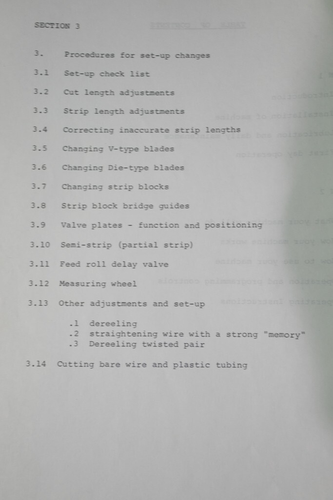 Eubanks Wire Stripper 2600 Operations and Maintenance Manual