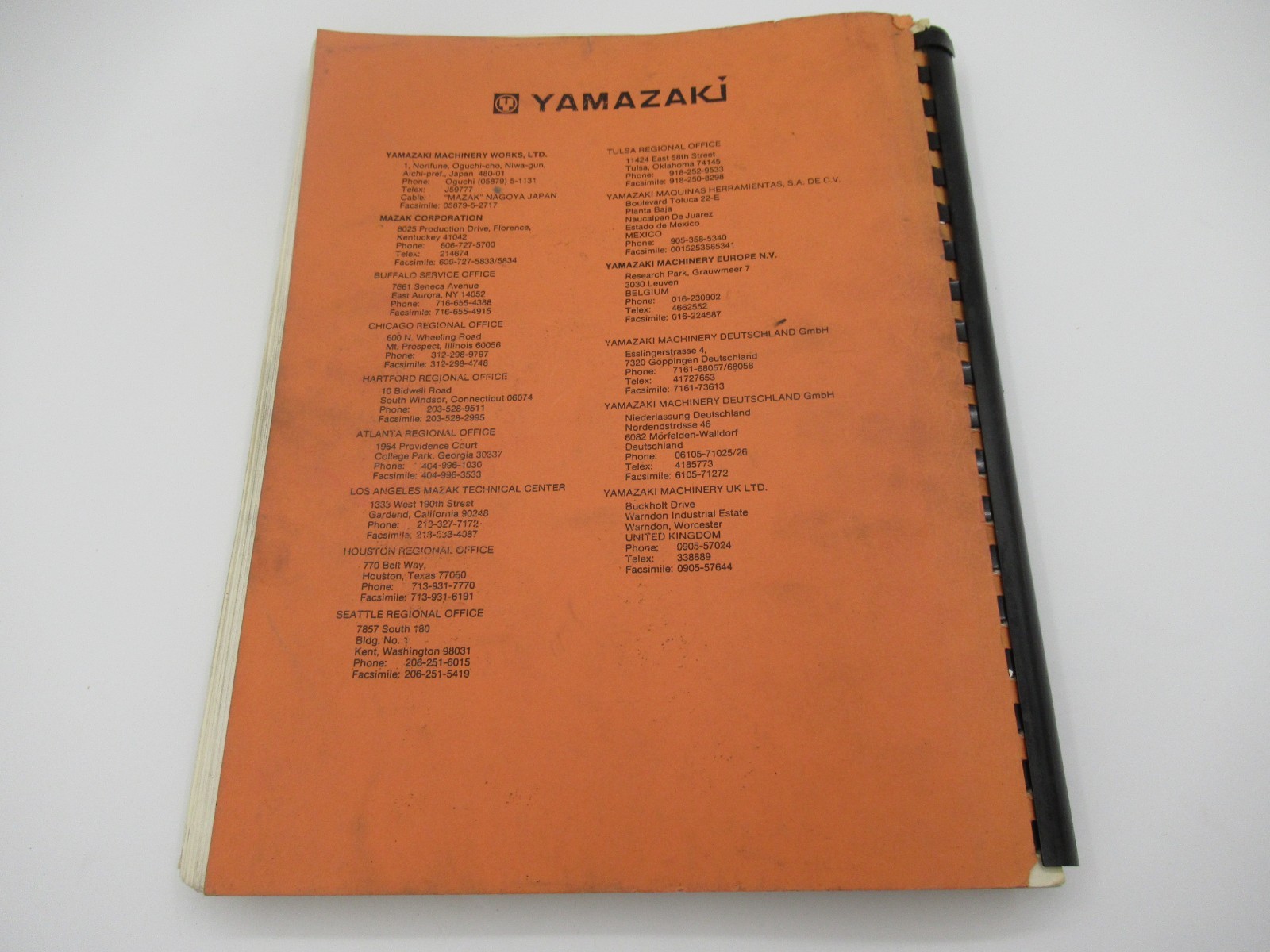 Mazak Electrical Circuit Diagrams VQC-20/40 & 20/50 VQC-30/50 “Look”