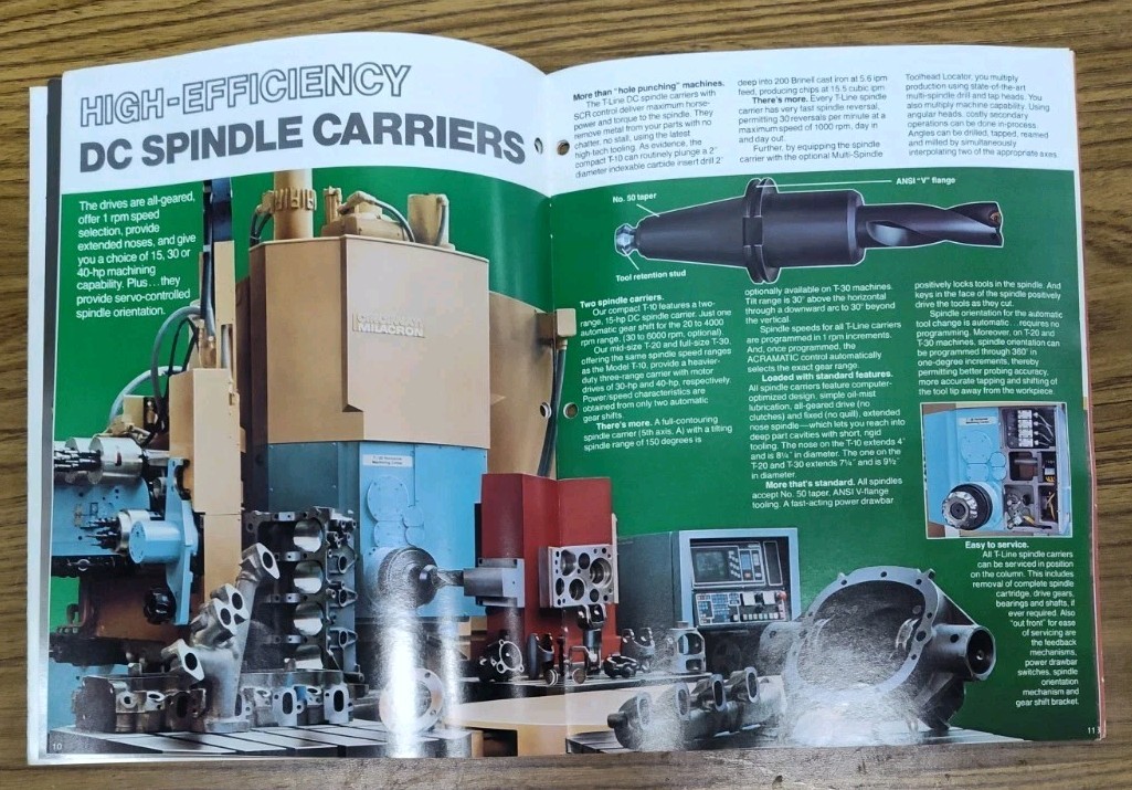 Cincinnati Co Milacron Horizontal CNC Milling Center Brochure Industrial Catalog