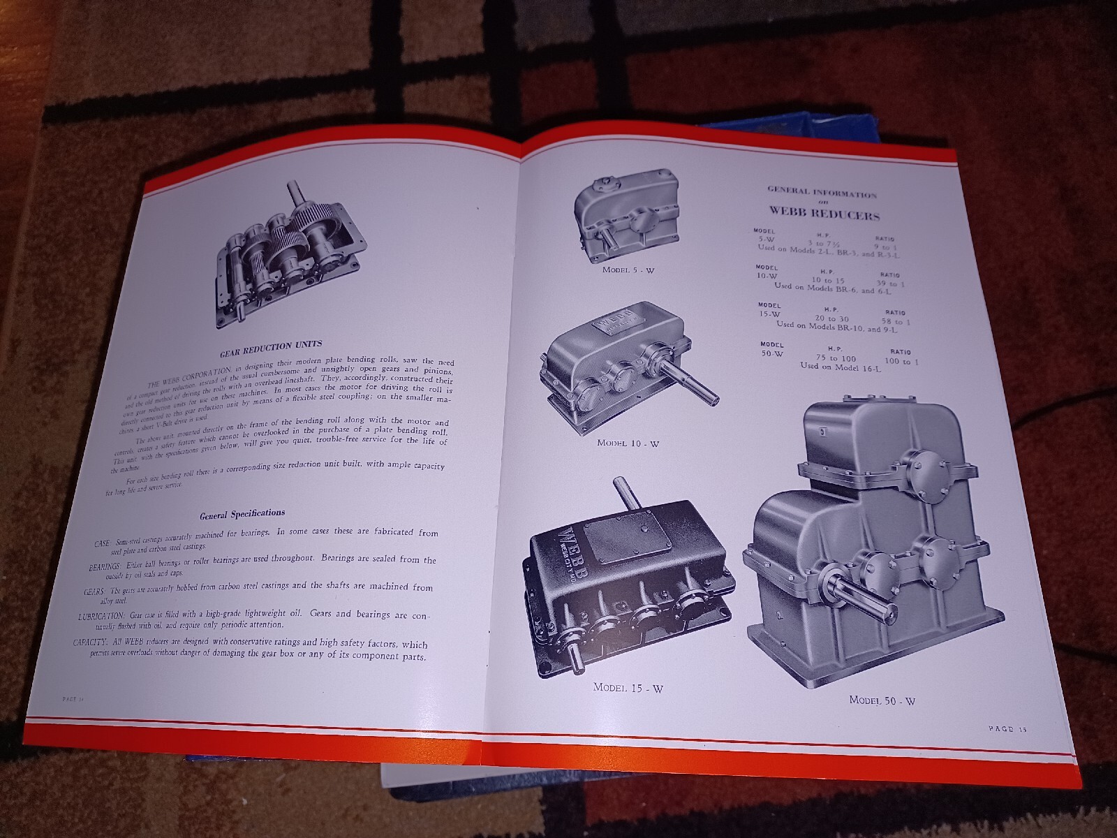 Webb Corporation PLATE BENDING ROLLS industrial Machinist Tools Book Catalog #55