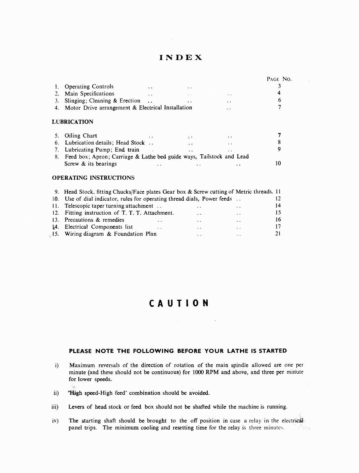 Enterprise Model L Lathe Operator & Parts List Manual #2103