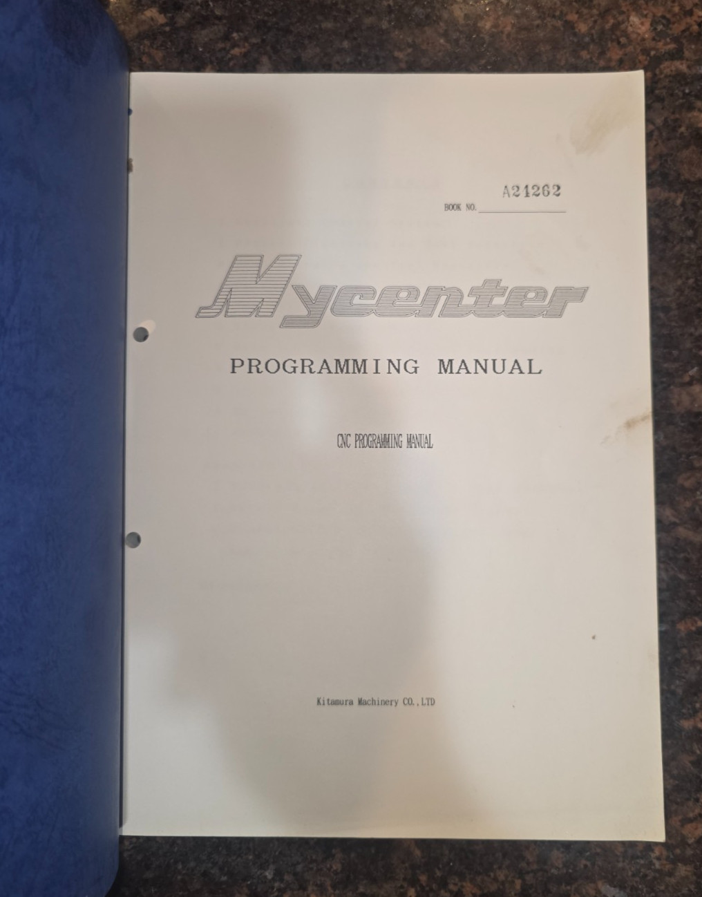 Kitamura My center Programming Manual Free Ship