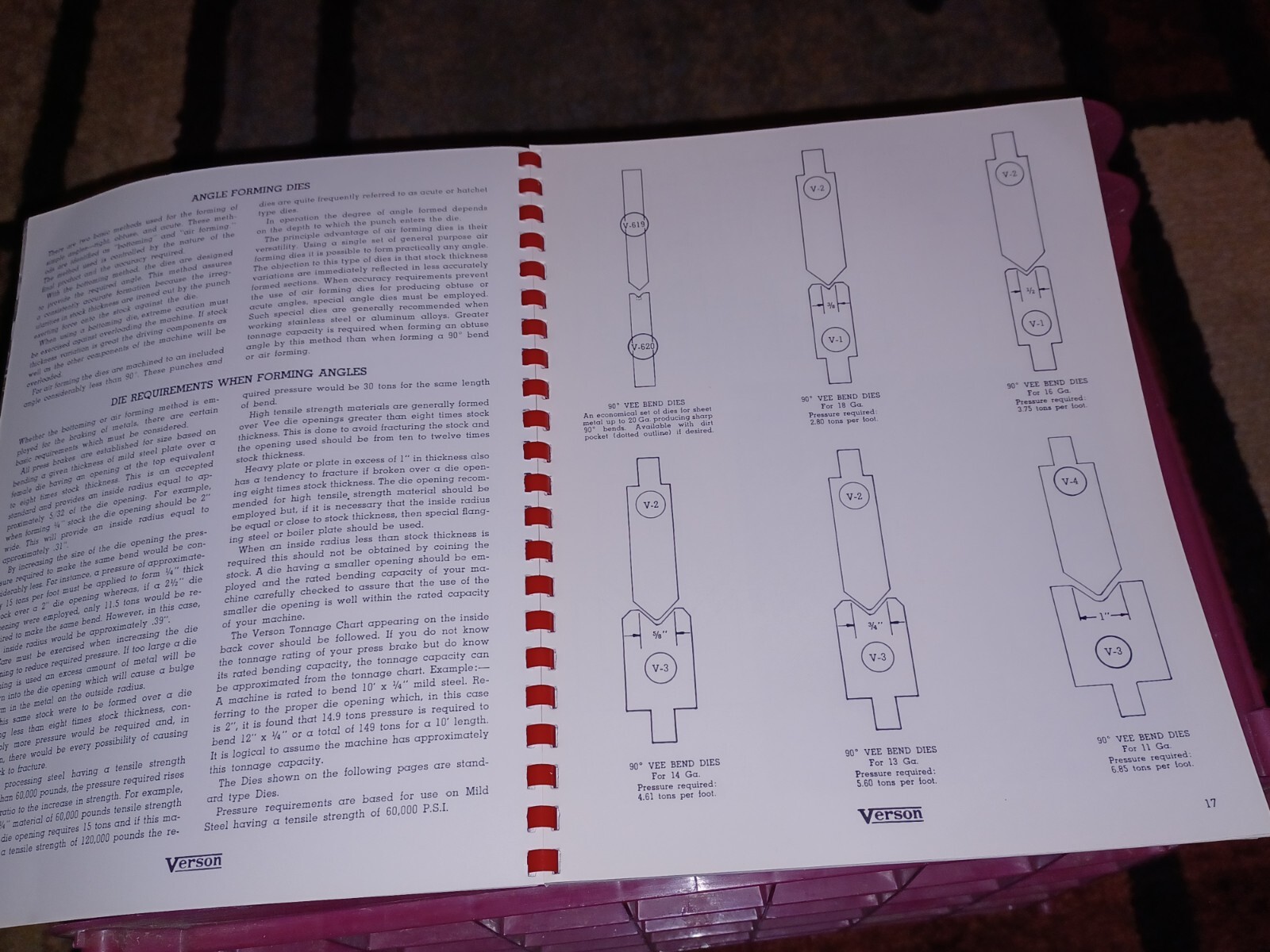 Verson allsteel Press Company Die Manual CATALOG DM-53 Brakes Punching Attachmen
