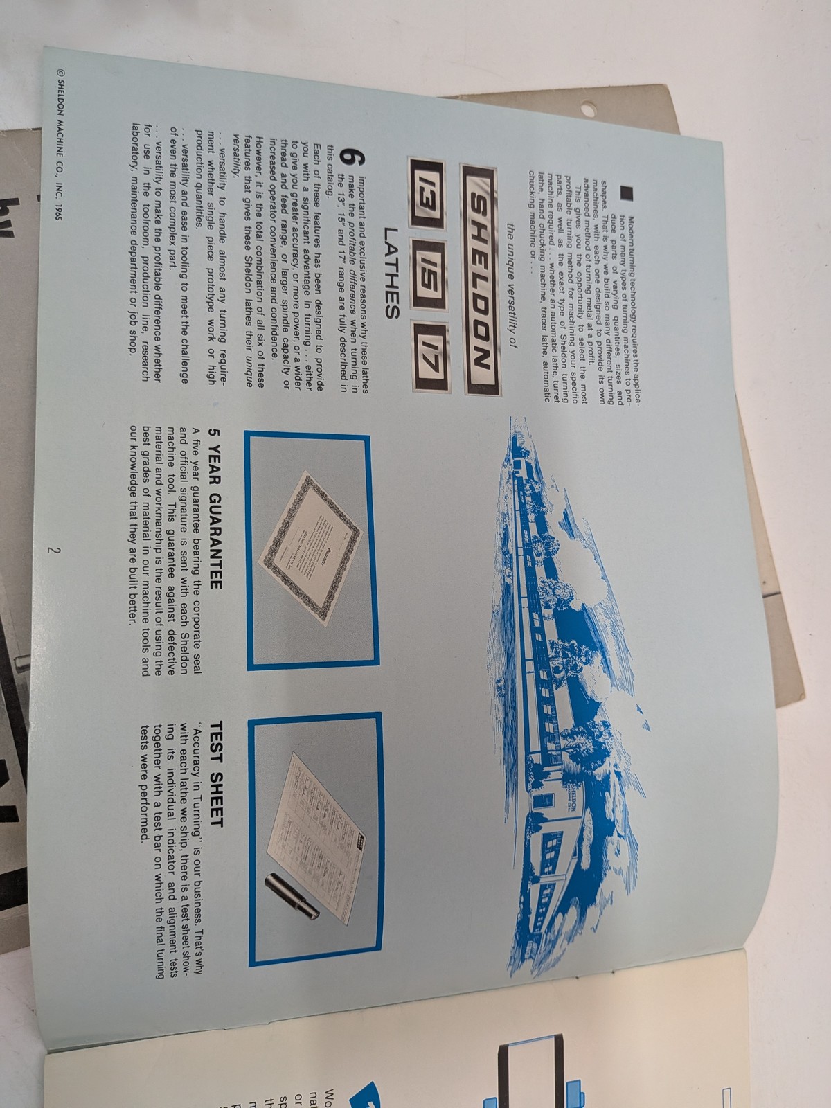Sheldon R13 R15 R17 Precision Lathe Parts Manual Brochure Lot as shown