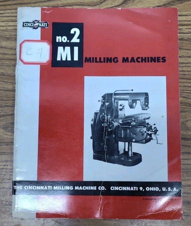 Cincinnati No. 2 MI Milling Machine Sales Brochure Catalog Industrial Bulletin