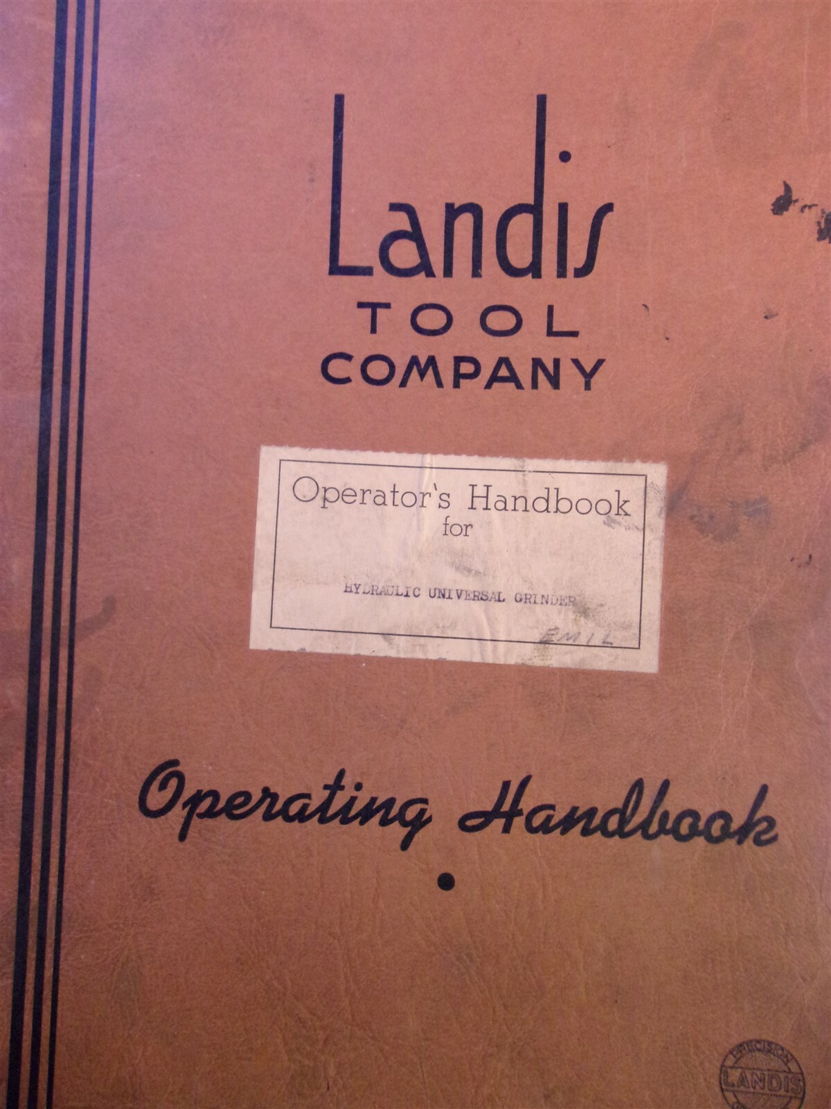 Landis Tool Co Parts Catalog No 7 Hydraulic Universal Grinders *FREE SHIPPING*