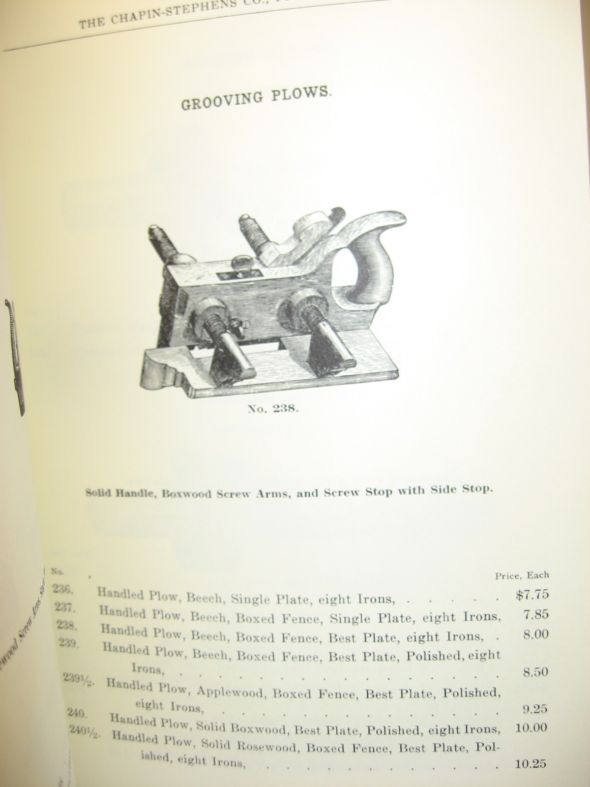 Chapin-Stephens Co.- Pine Meadow, Conn. – 1991 REPRINT: 1914 Catalog No. 114