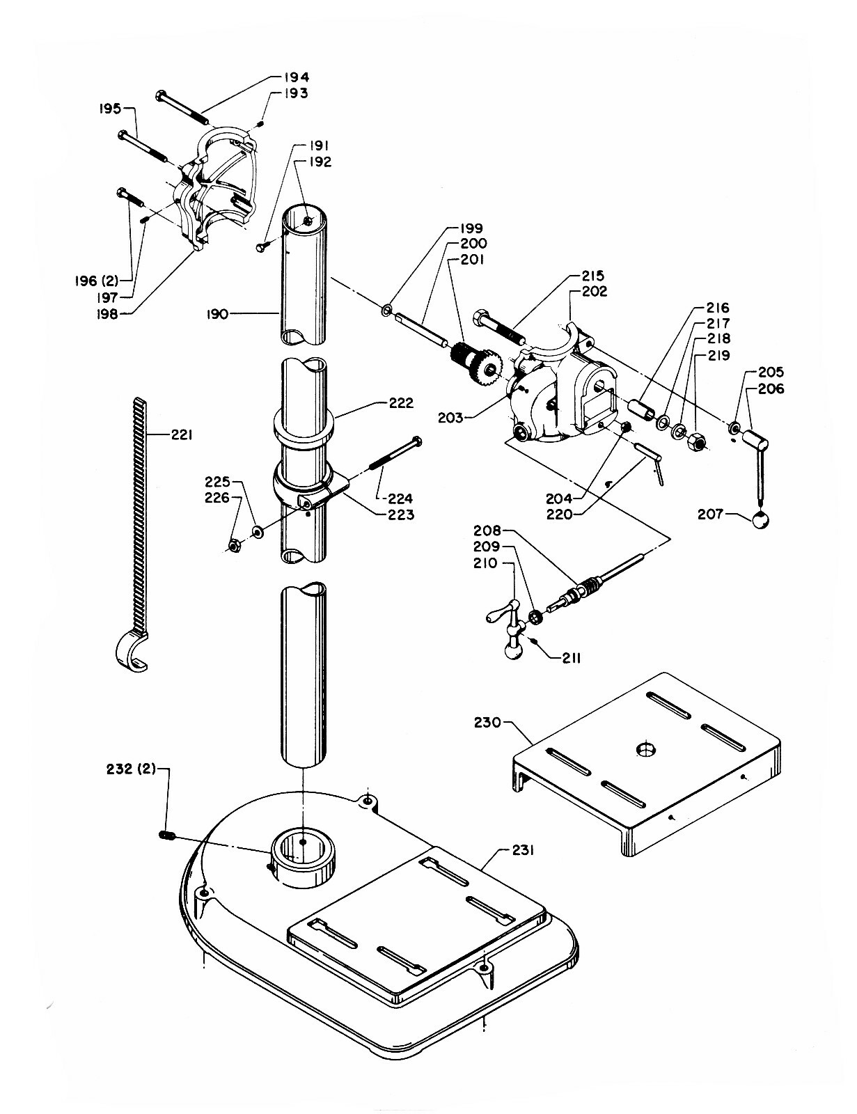 Rockwell-Delta 17″ Vari Speed Drill S/N:137-5800 up Op & Parts List Manual *1130