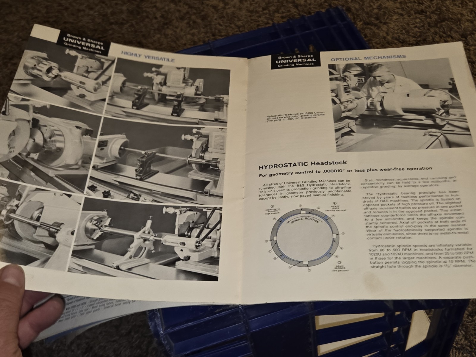 Brown And Sharpe Universal Grinding Machines 1020 1460u Sales Catalog Book VTG