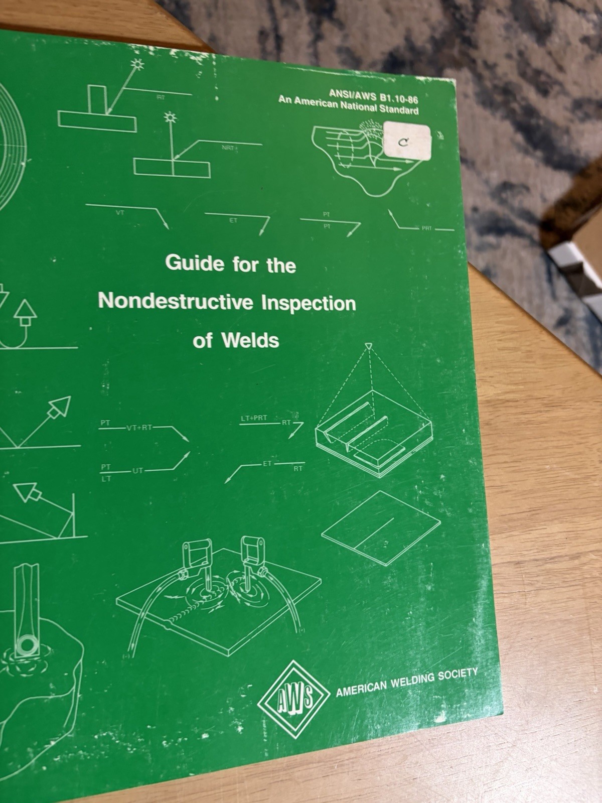 Vintage 70s 80s AWS Welding Inspector Training Manuals Textbook Lot of 7