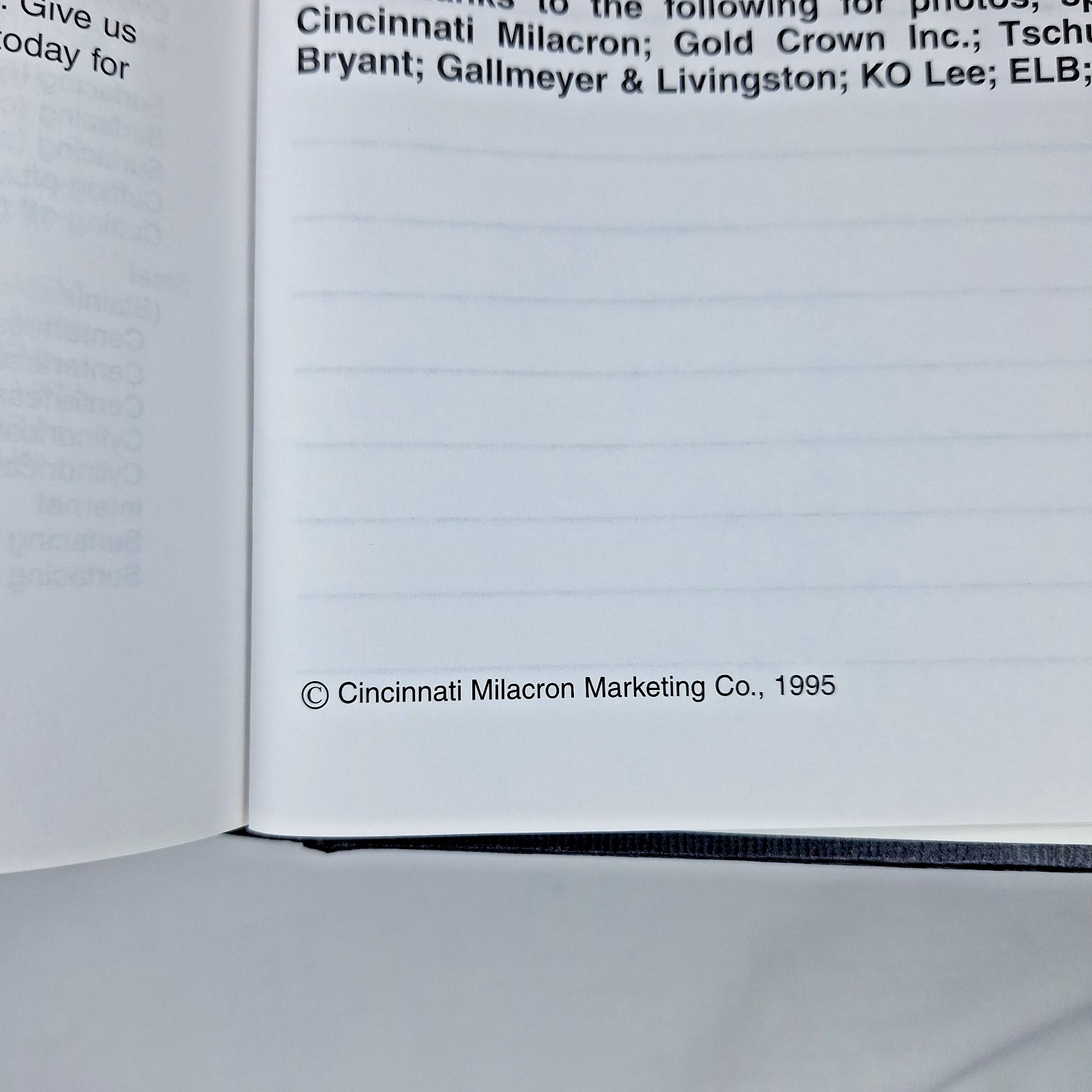Cincinnati Milacron CIMFORM Grinding Wheel Application Guide 1995 Hardbound Rare
