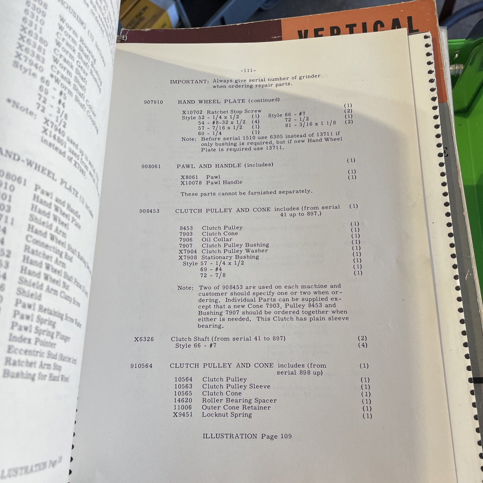 blanchard surface grinder 1956 Operators Manual And Parts Catalog