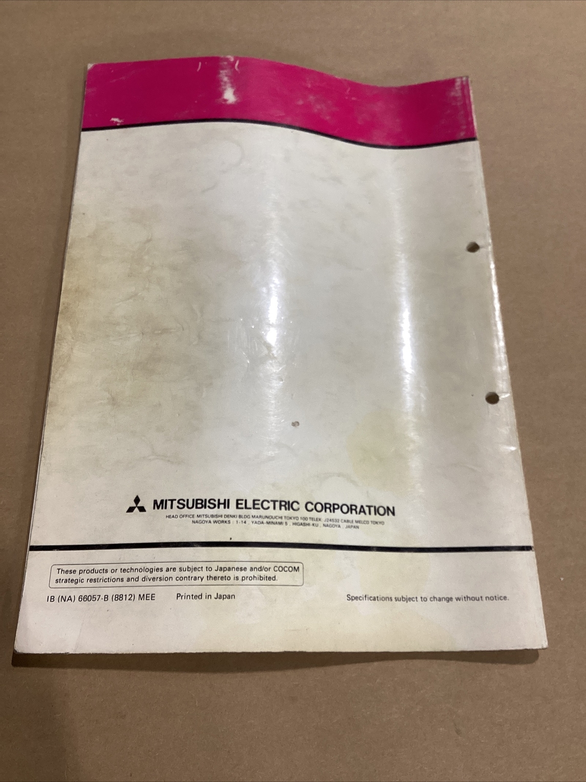 Mitsubishi Melsec-A Programmable Controller Type AOJ2 #609I110