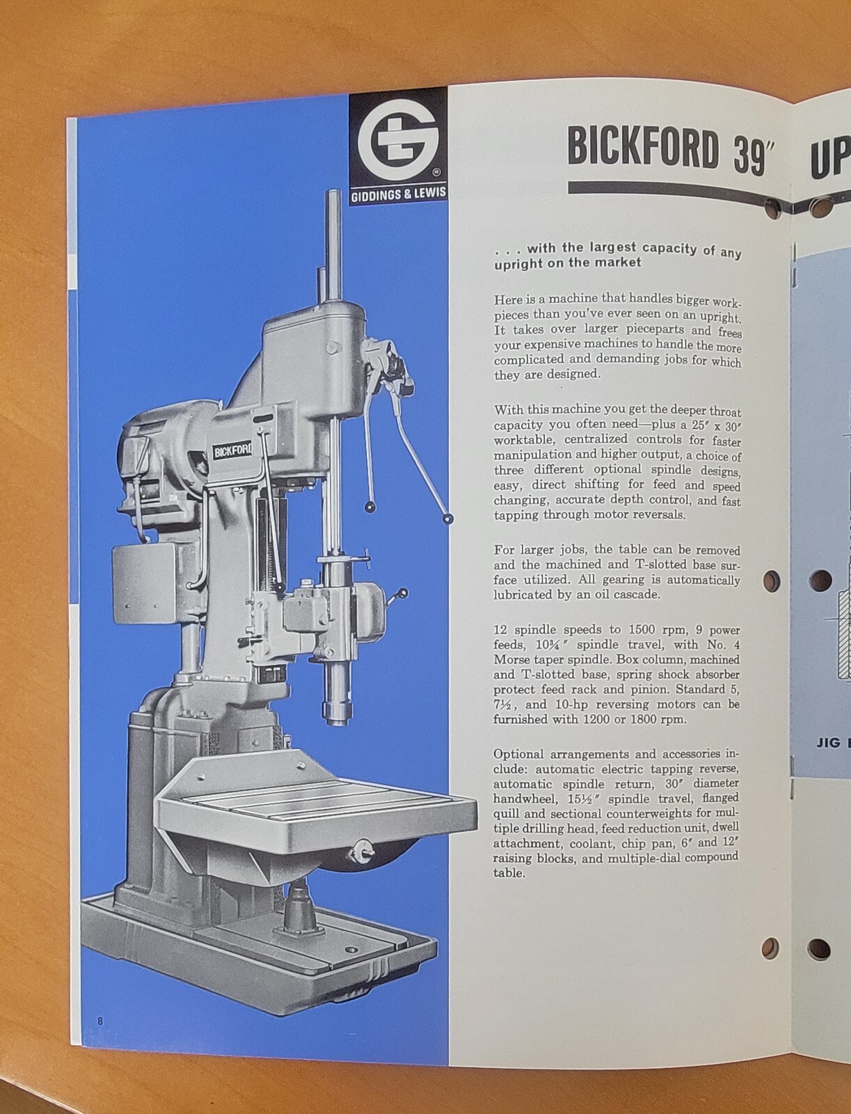 Vintage Cincinnati Bickford G&L Catalog General Purpose Drilling Machines