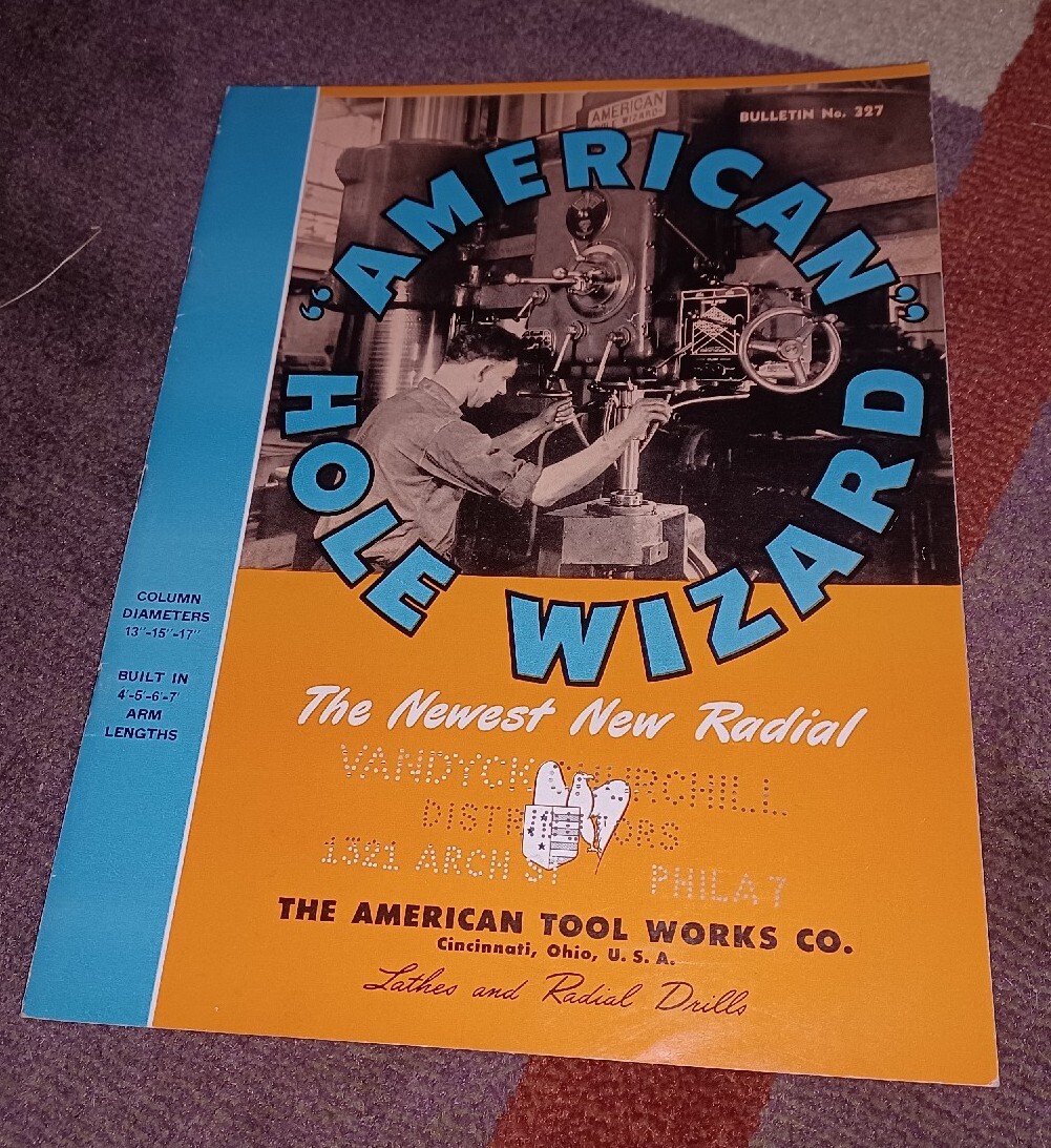AMERICAN HOLE WIZARD Tool Works Company BULLETIN 327 Catalog Book Cincinnati Oh