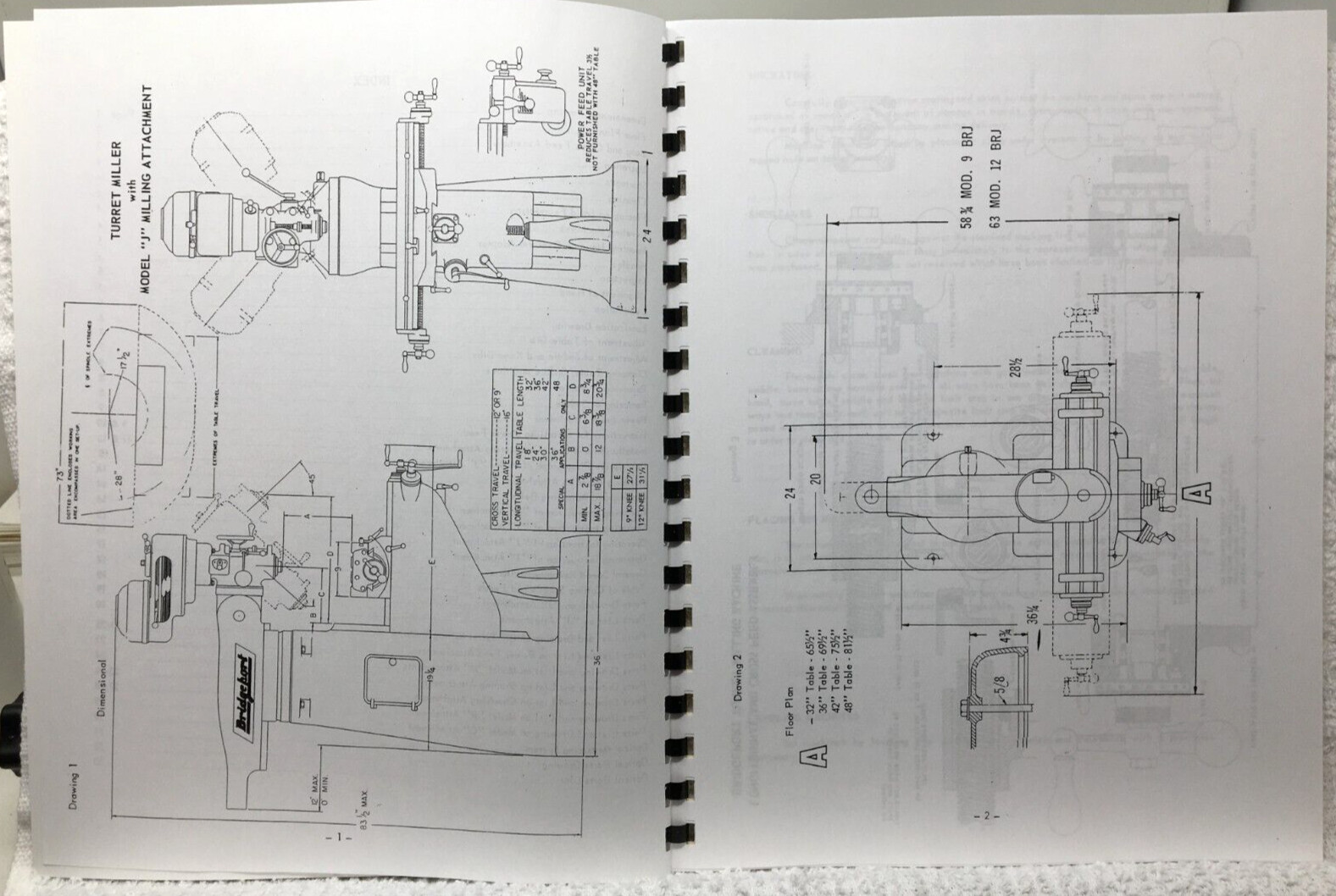 Bridgeport Machines Inc 1966 Operators Manual Turret Milling Mill