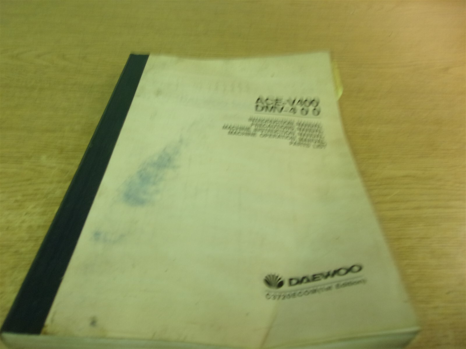 Daewoo ACE-V400 DMV-400 Parts List Operating Instructions Manual “E”