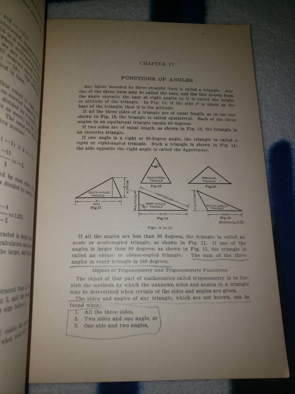 1910 Machinery’s Reference #54 Solution Of Triangles Part 1 Guide