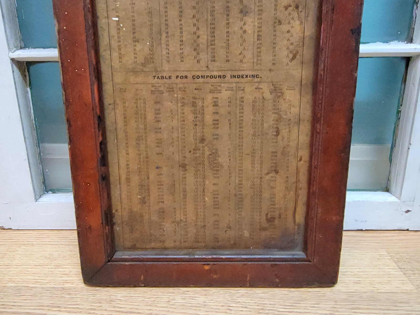 Vintage Framed Hendey-Norton Universal Milling Machine Instructions & Tables