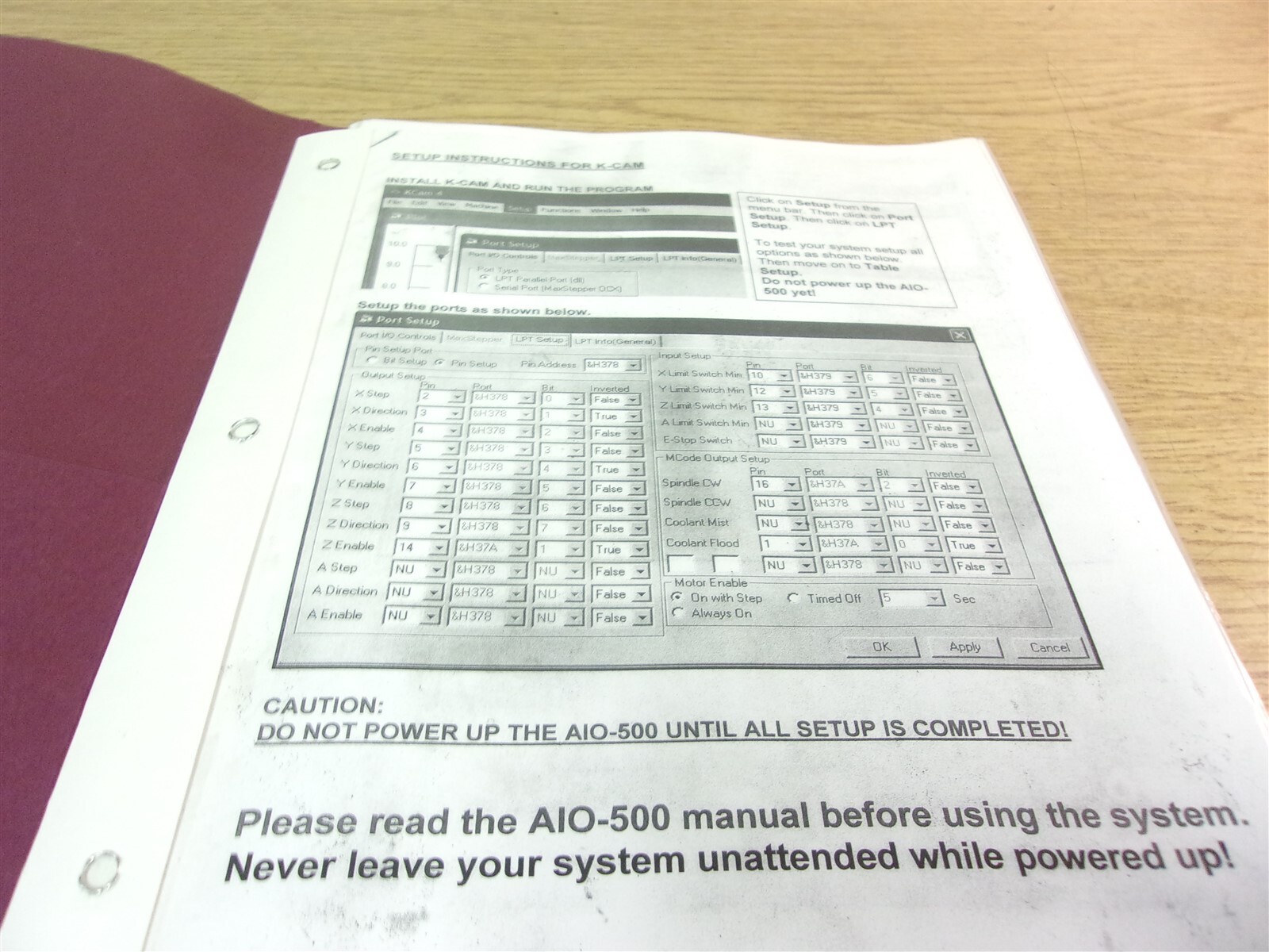 KCam4 CNC Control Software User’s Manual “45” *FREE SHIPPING*