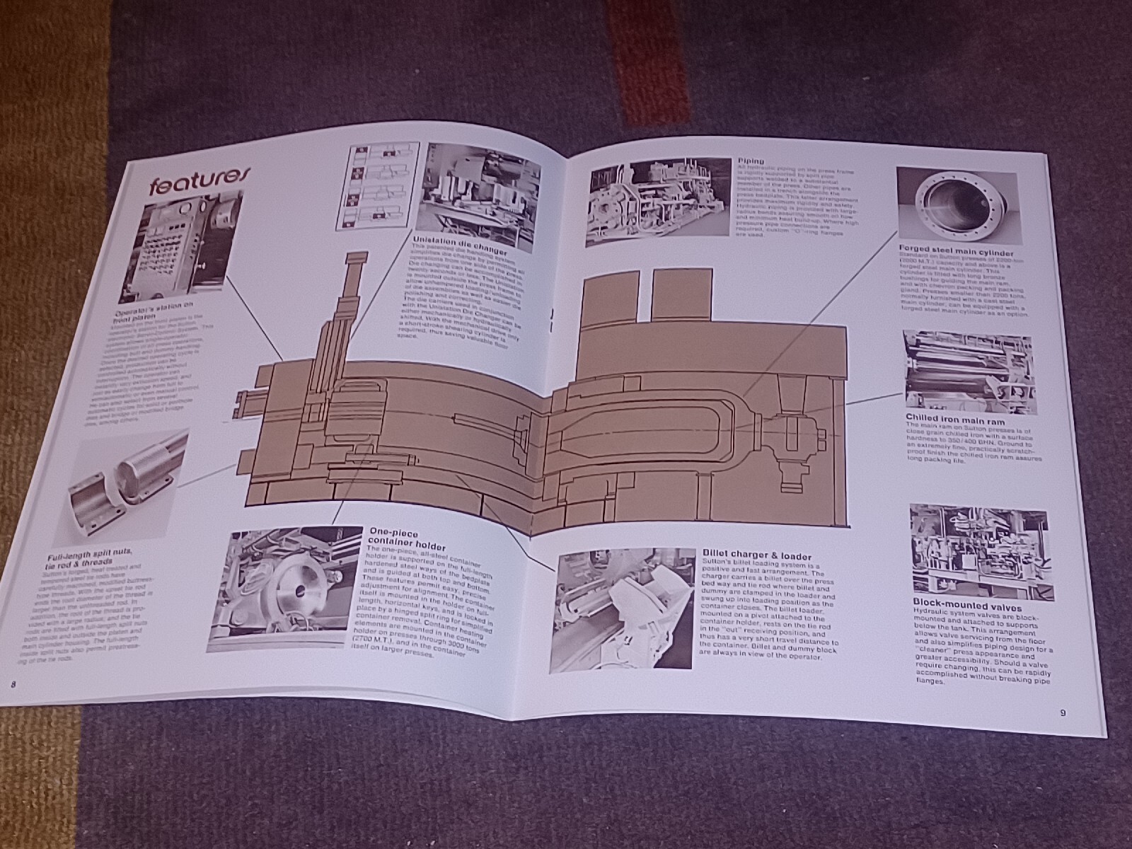 SUTTON ENGINEERING COMPANY PITTSBURGH Extrusion Press Equipment CATALOG BOOKLET