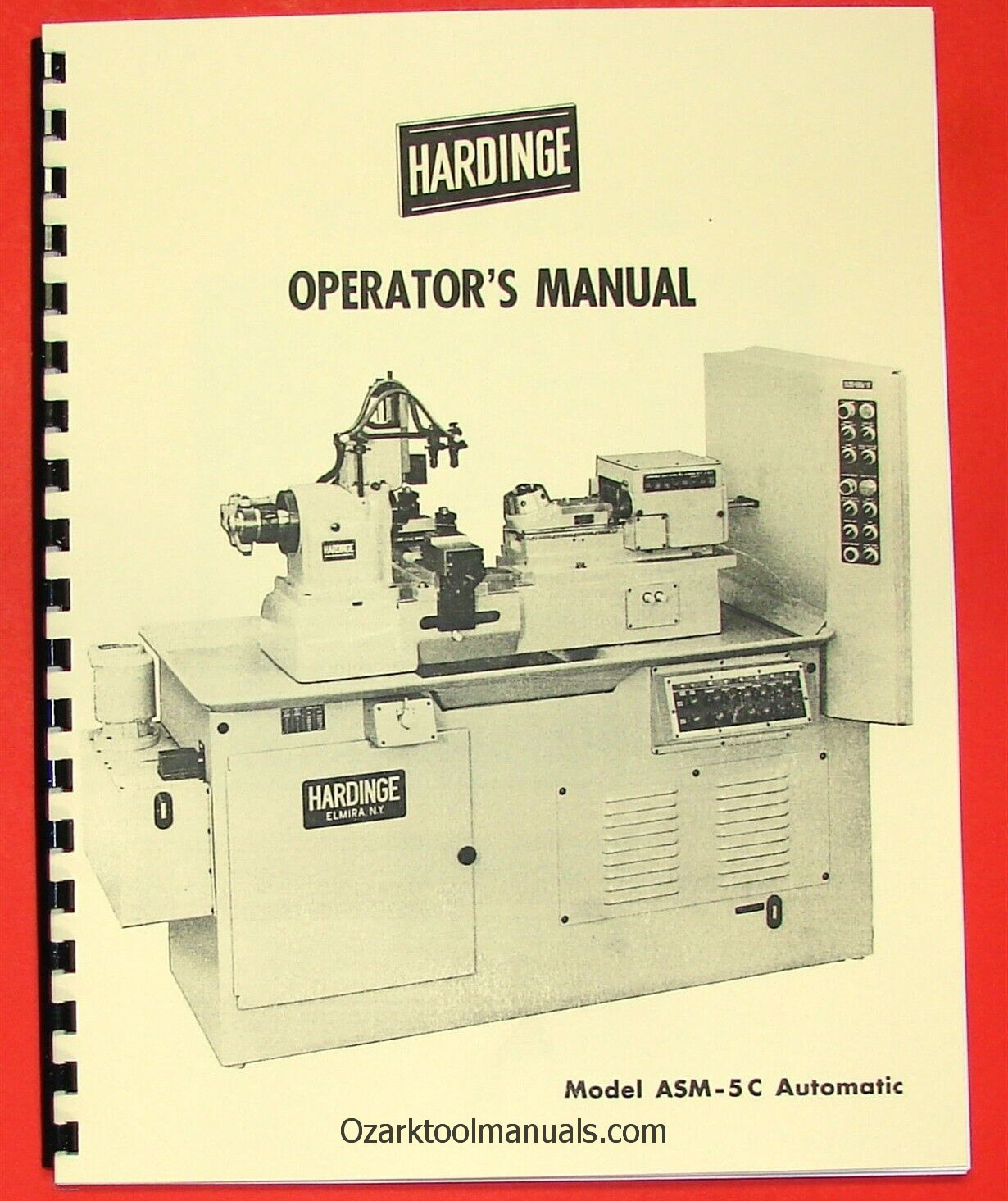 HARDINGE ASM-5C Automatic Metal Lathe Owner Instruction Operator’s Manual 0330