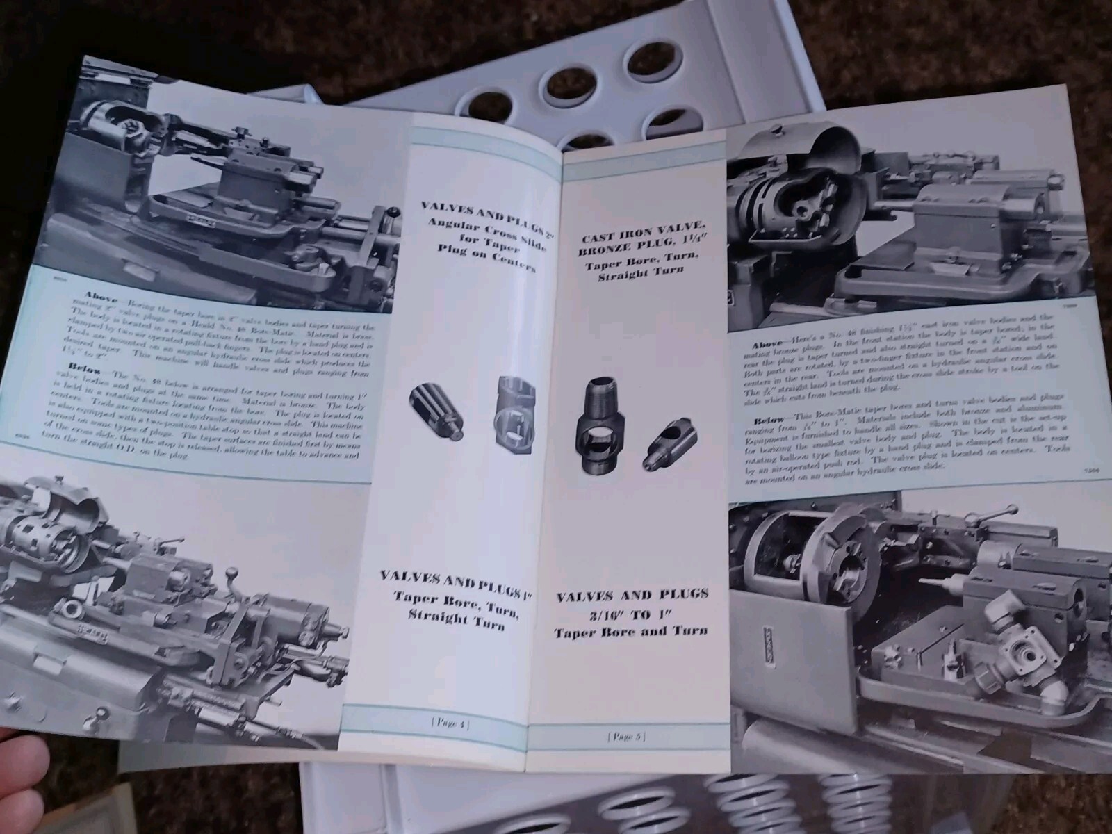 HEALD MACHINE COMPANY Sales Catalog BORE MATICS VALES PLUGS Bored faced Turned