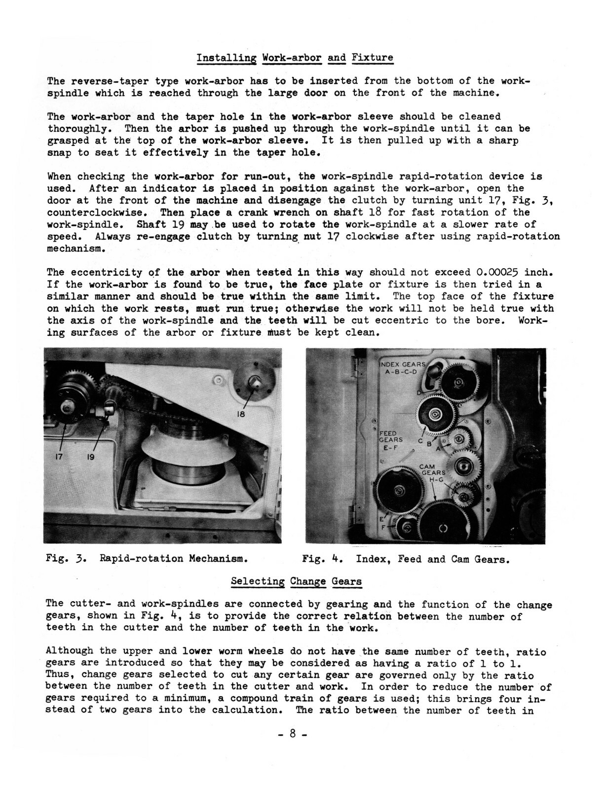 Fellows #8AGS Gear Shaper Instruction Manual #1732