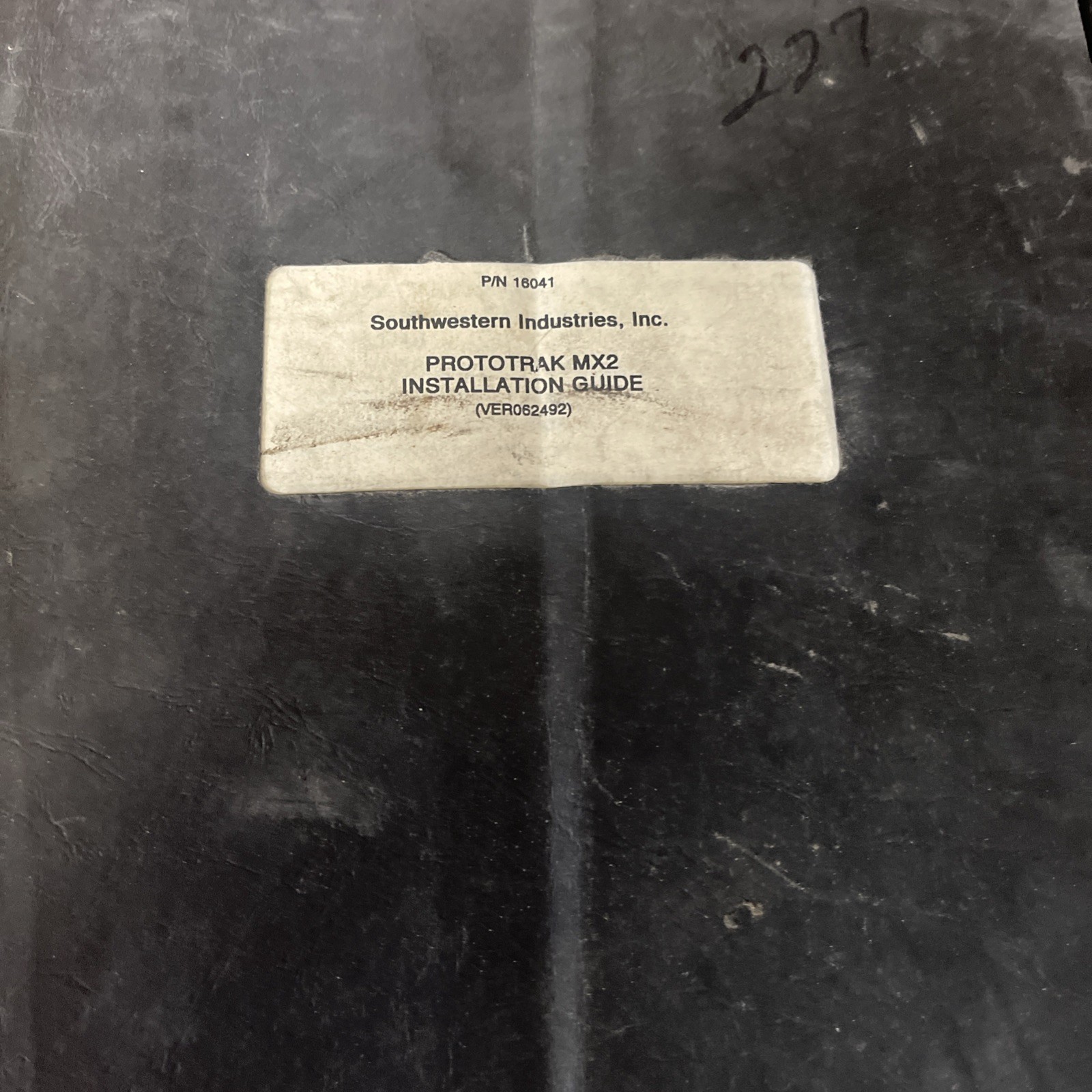 Southwestern Industries,Inc. Prototrak MX2 InstallationGuide&OperatingManual-2pc