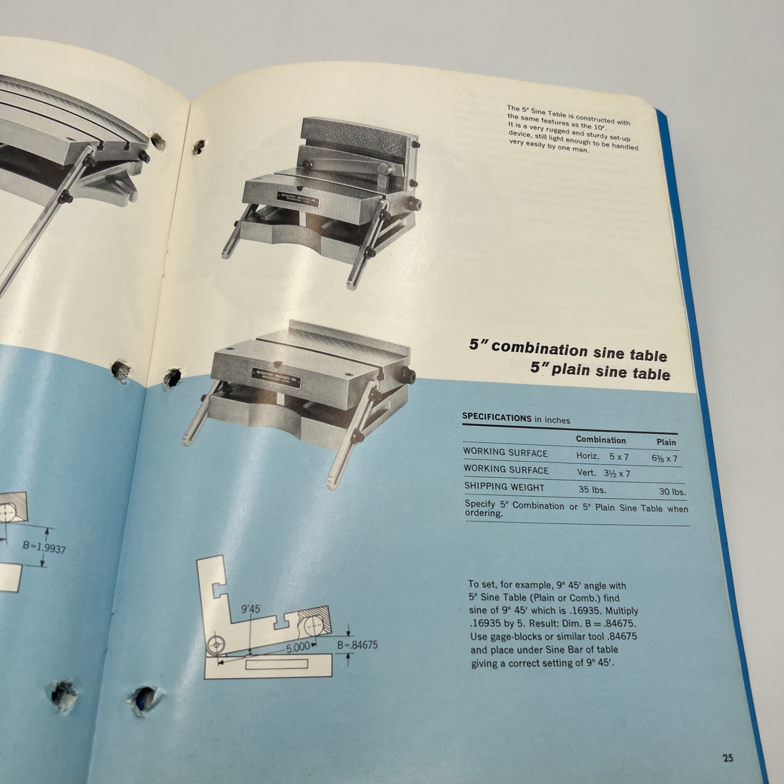Bridgeport Series 1 Turret Millers Attachments Accessories Catalog C107